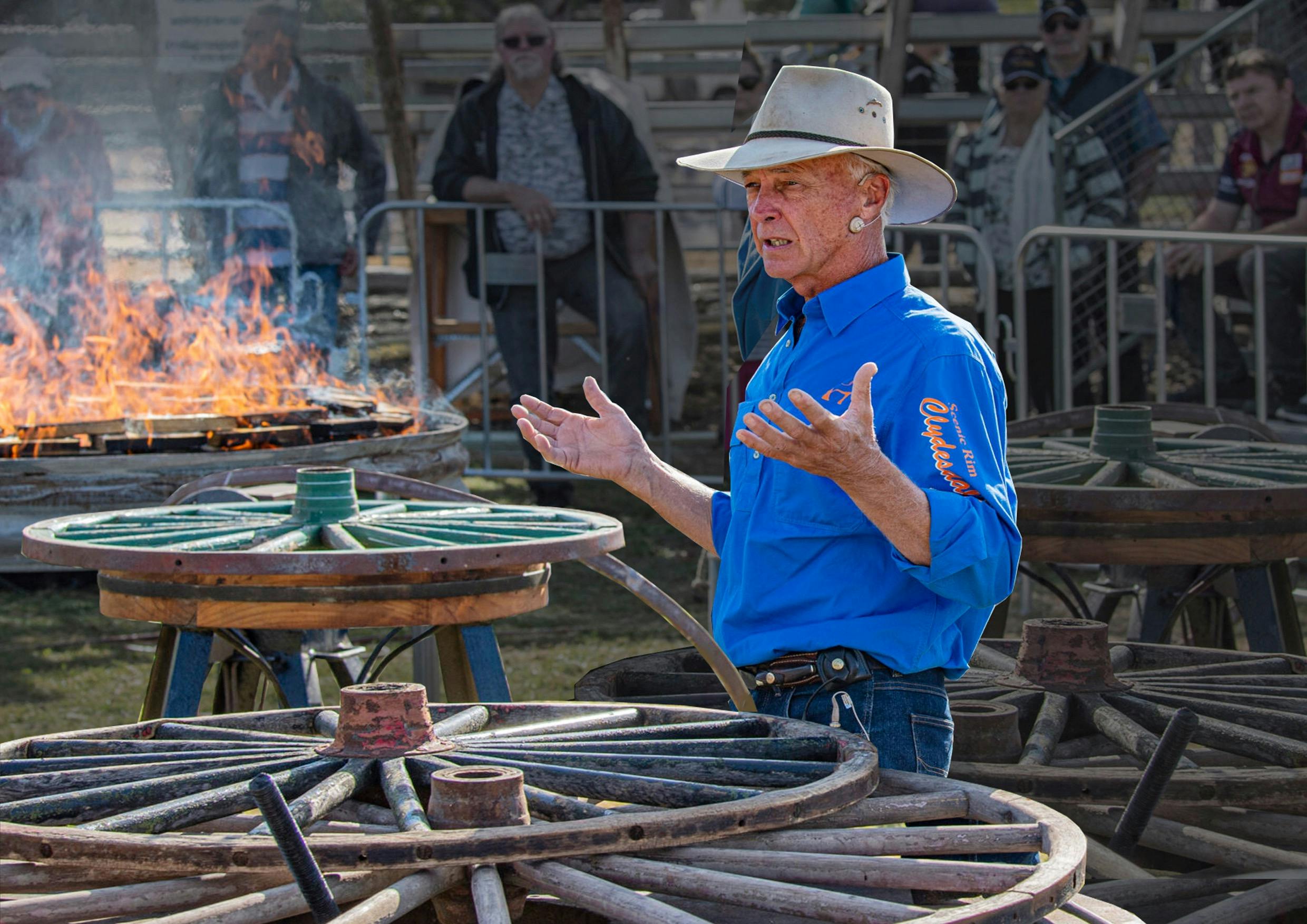 Wheelwright demos and Clydesdale shows at the Gympie Rotary MAKERS FAIR 1 - 2 July 2023