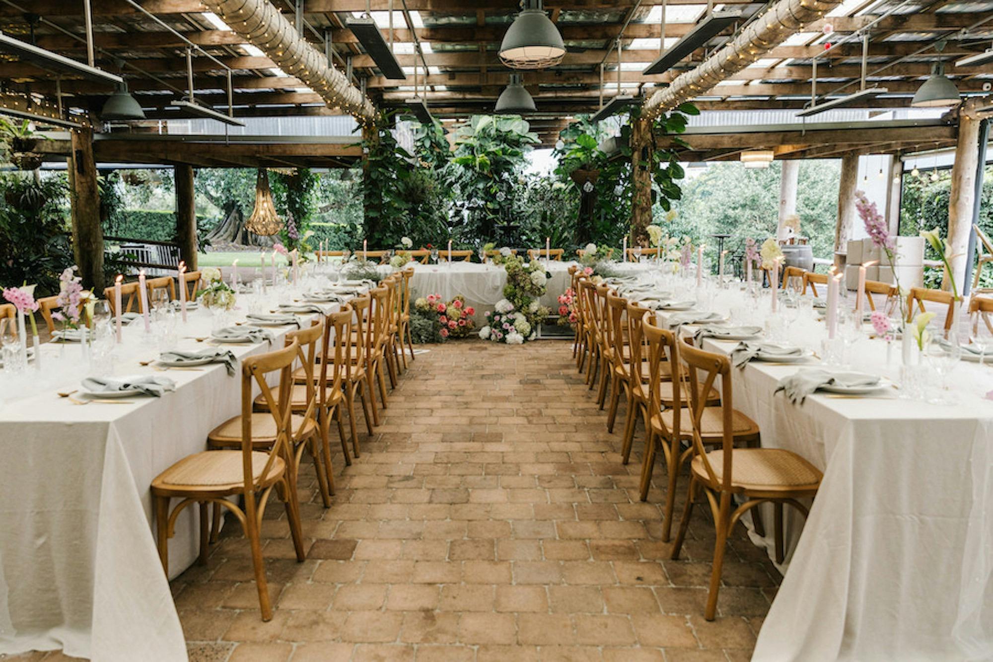Indoor wedding reception venue