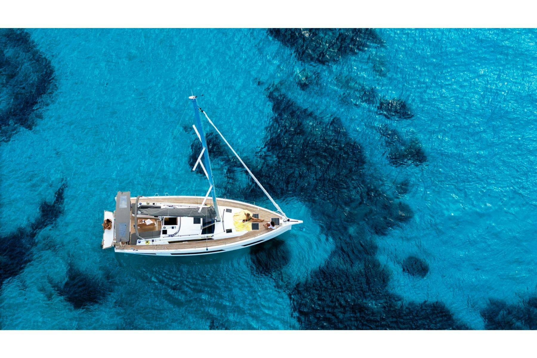 Dufour 44 overhead photo