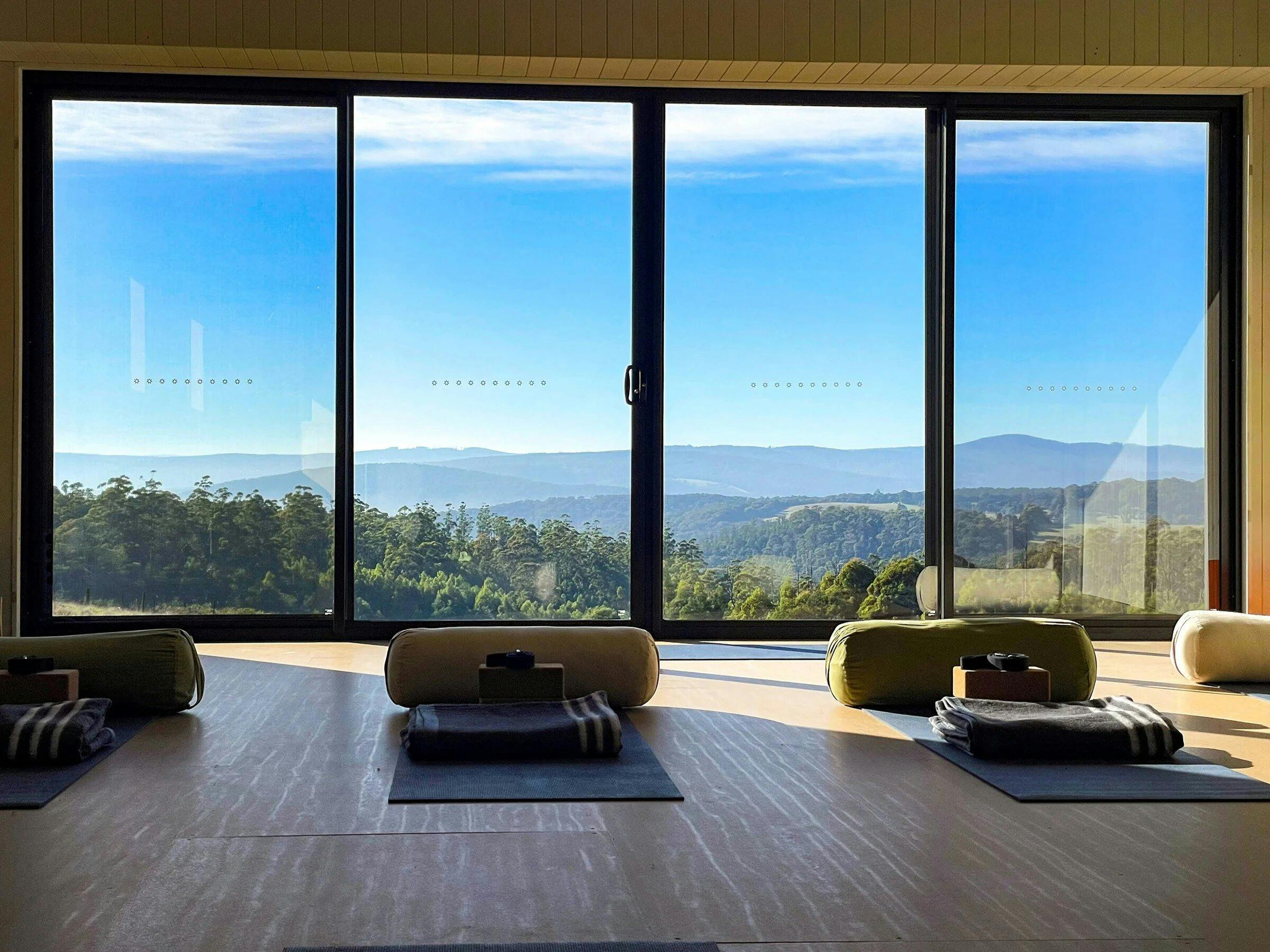 Light filled purpose-built yoga studio