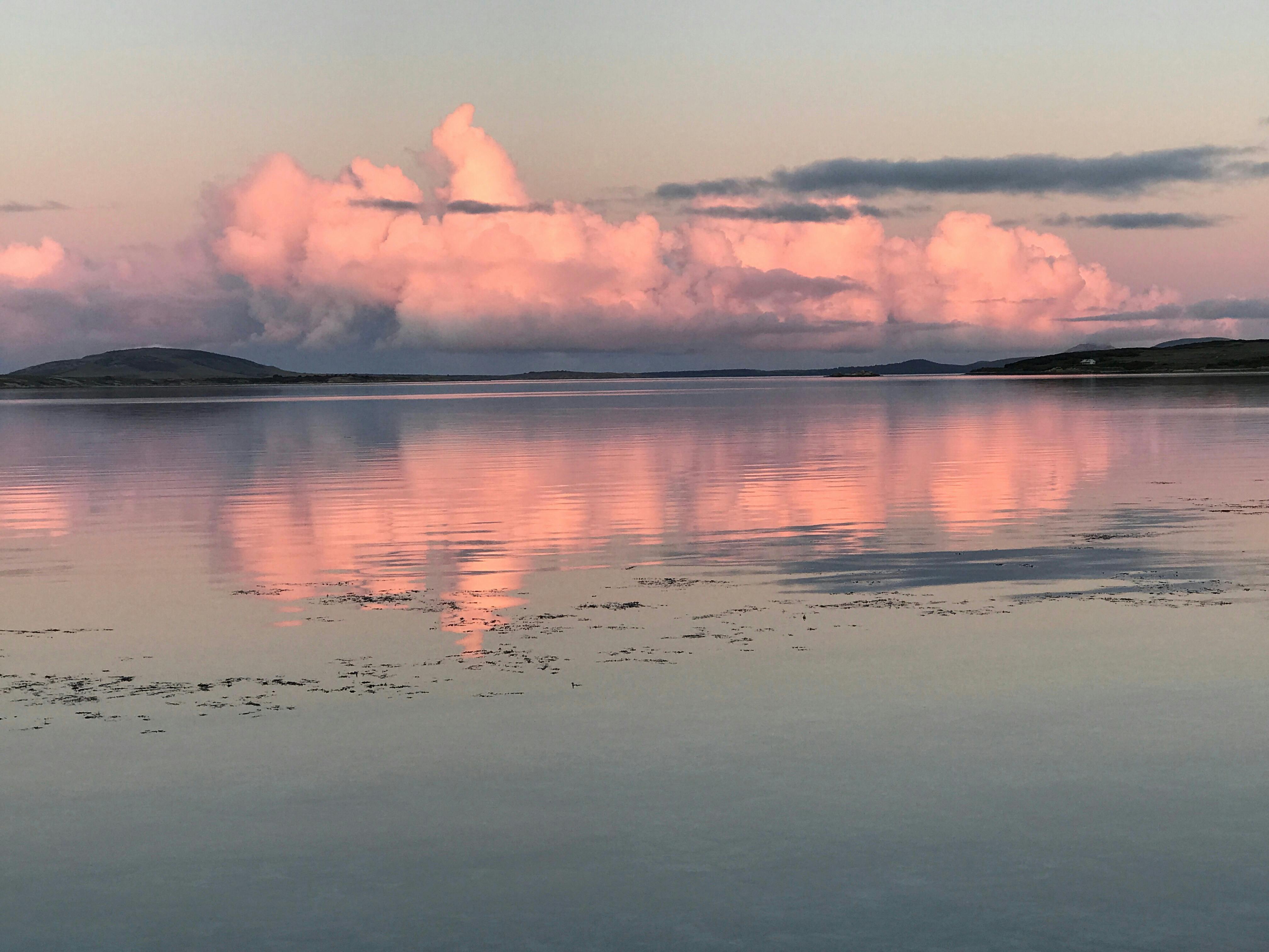 Setting sun at Badgers Corner Flinders Island