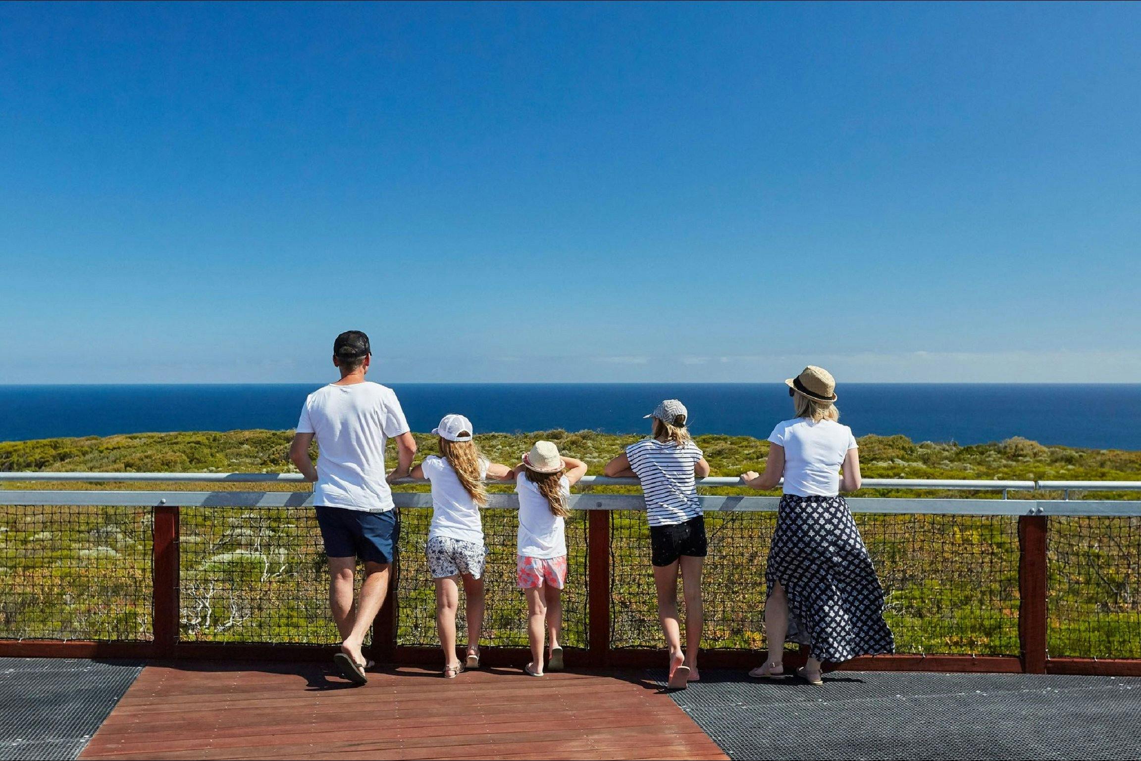The observation deck at the lighthouses base is universally accessible.