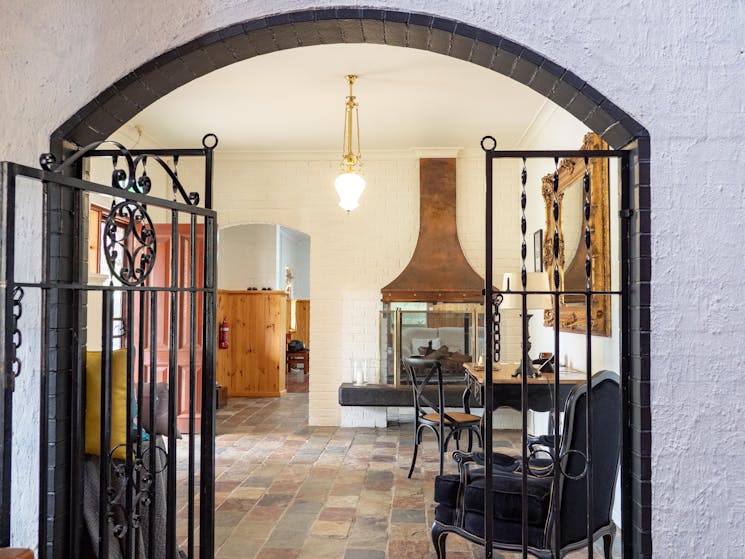 Iron Gates into the function  room