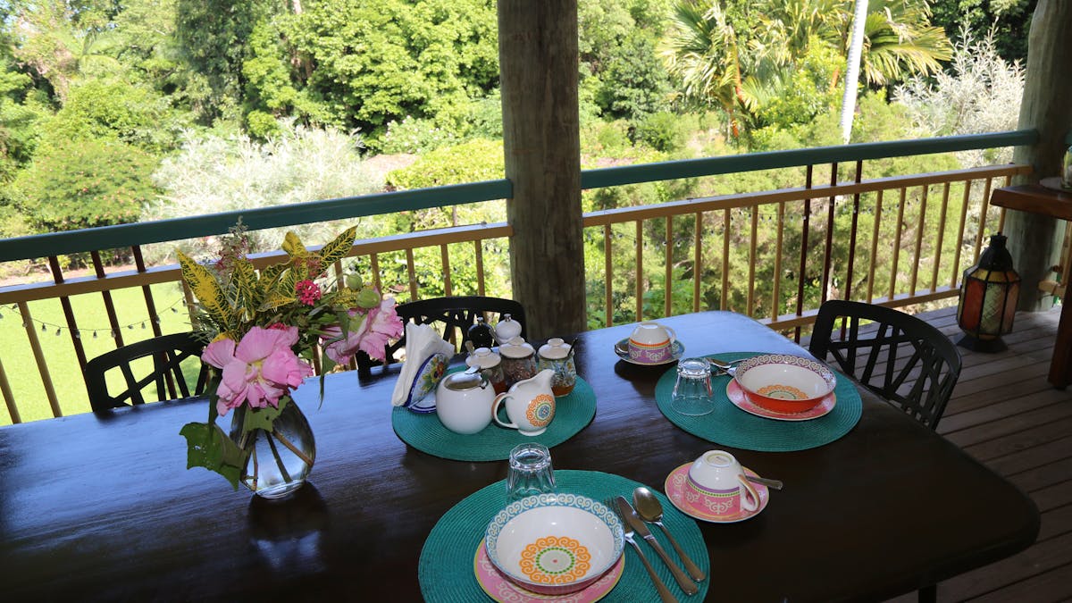 Breakfast on the verandah
