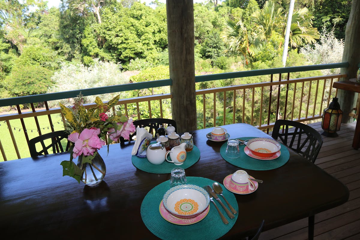 Breakfast on the verandah