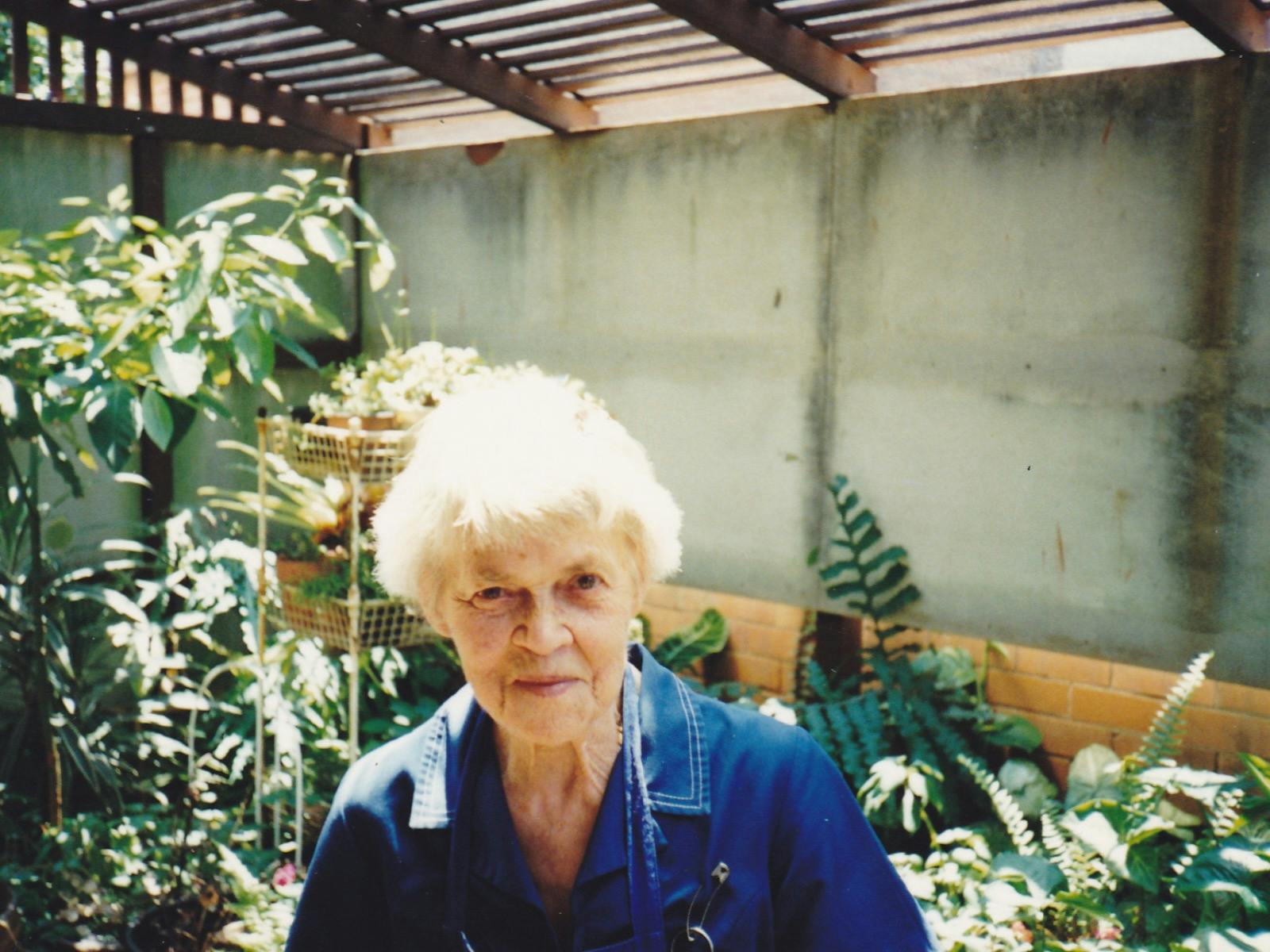 A snap of Hazel in the Bush House (Fernery)
