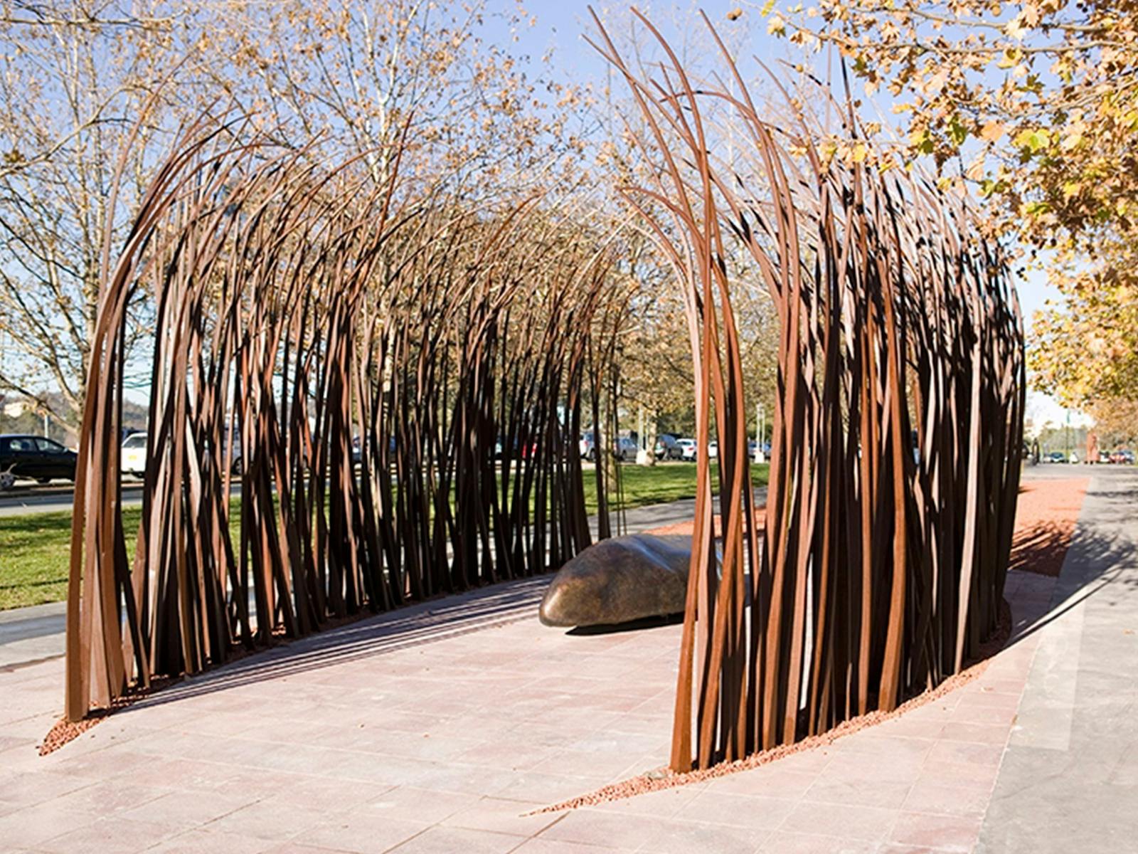 Fire and Water artwork at Reconciliation Place