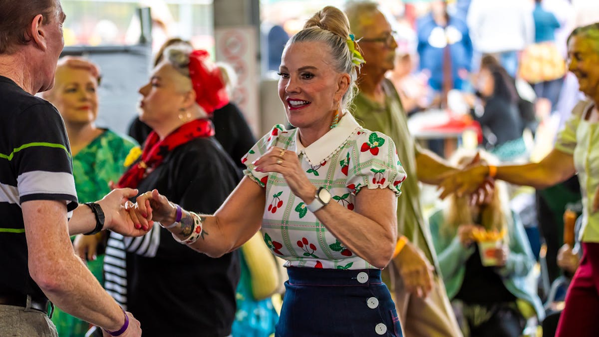 Dancing at GreazeFest