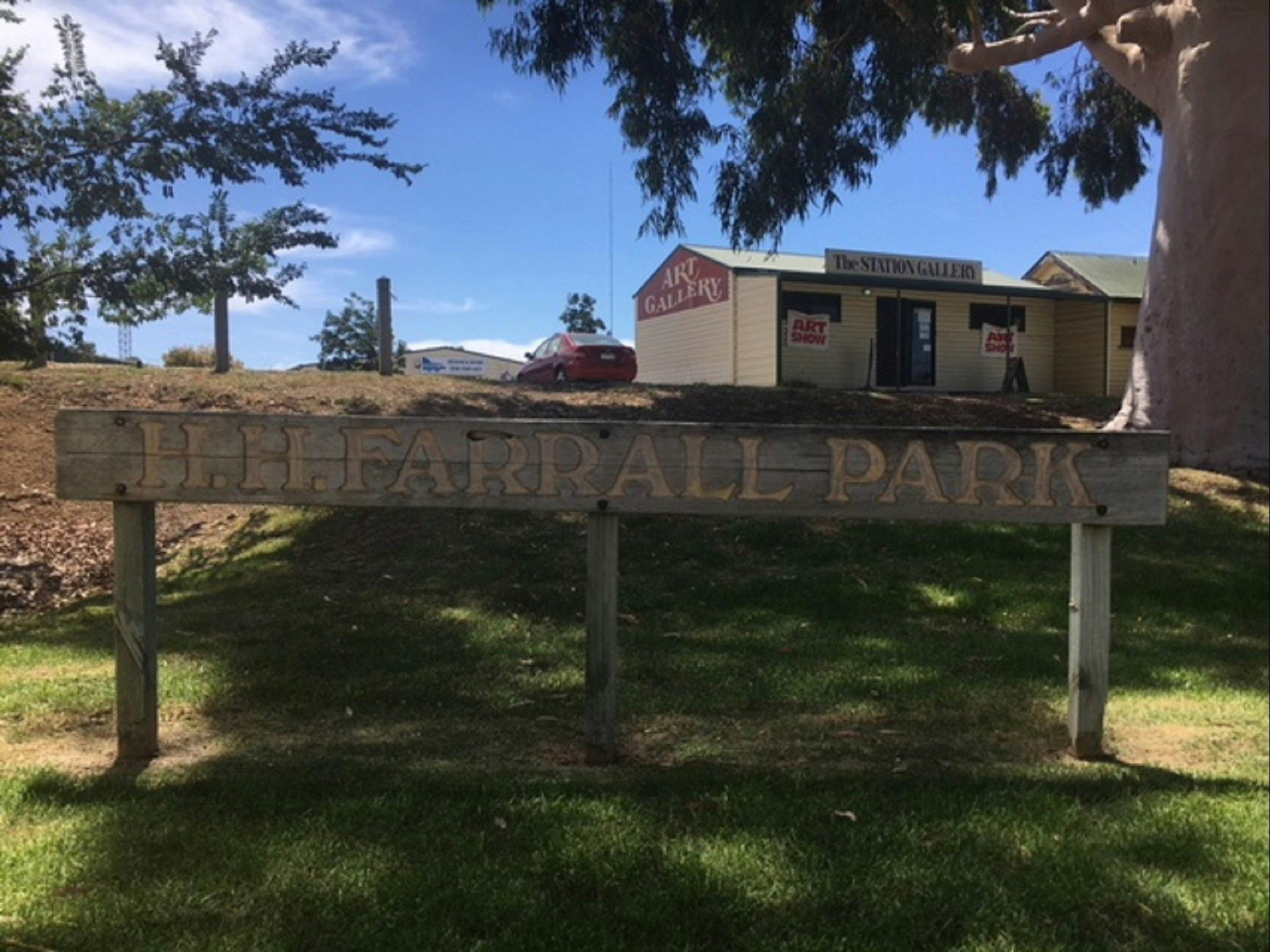 Sign at Federation Park Cobarm