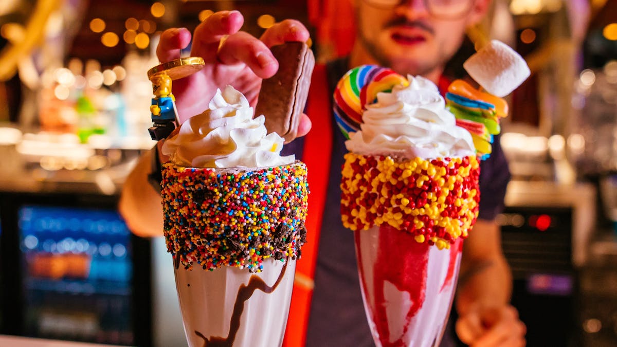 Loaded milkshakes at our fully stocked bar