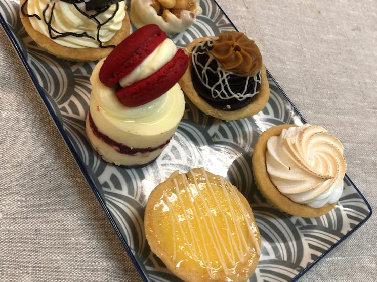 Small Sample of our desserts. Many more products on display daily