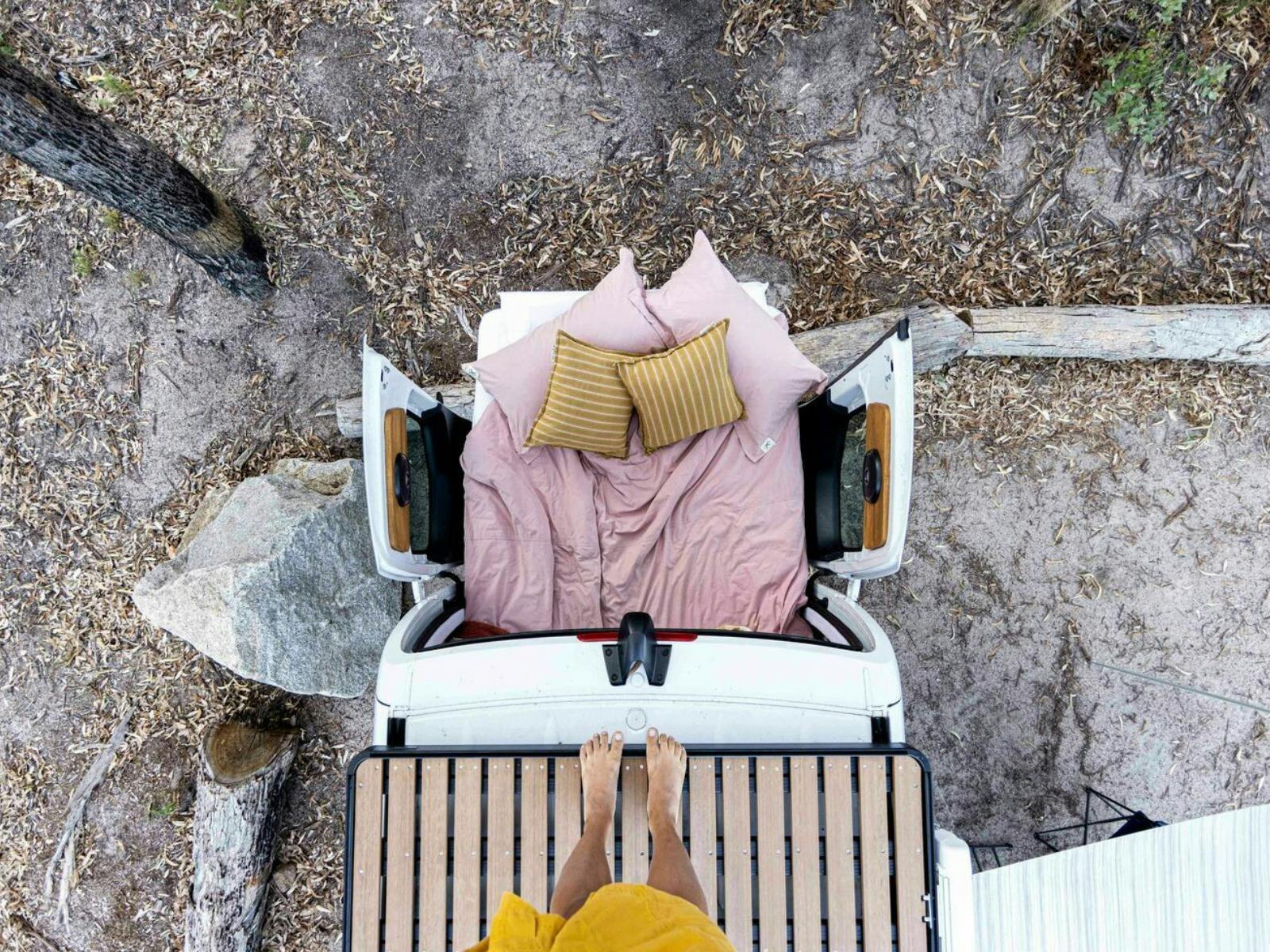 Explore the range from comfy campers to vintage caravans