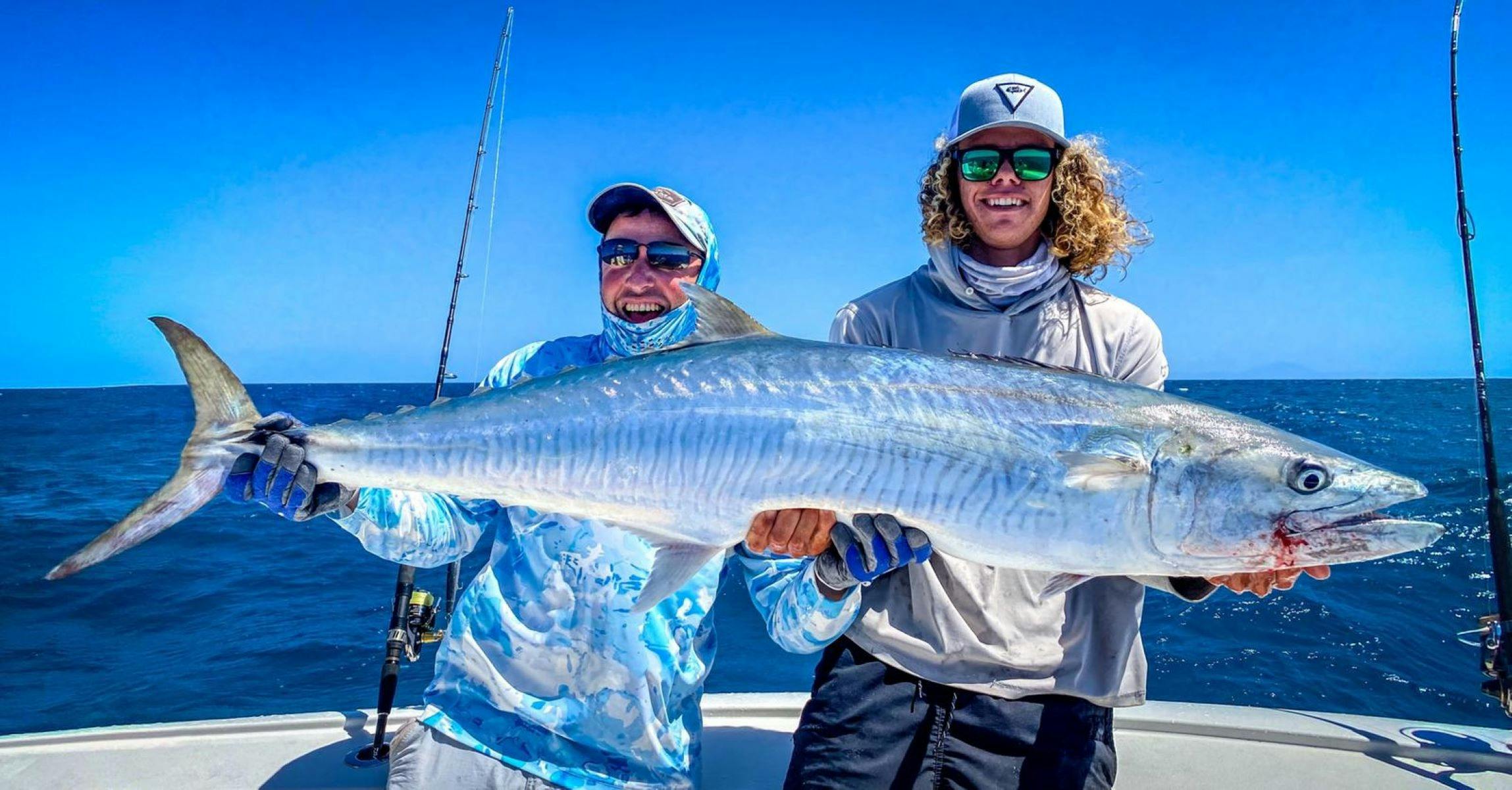 Two guests with fish
