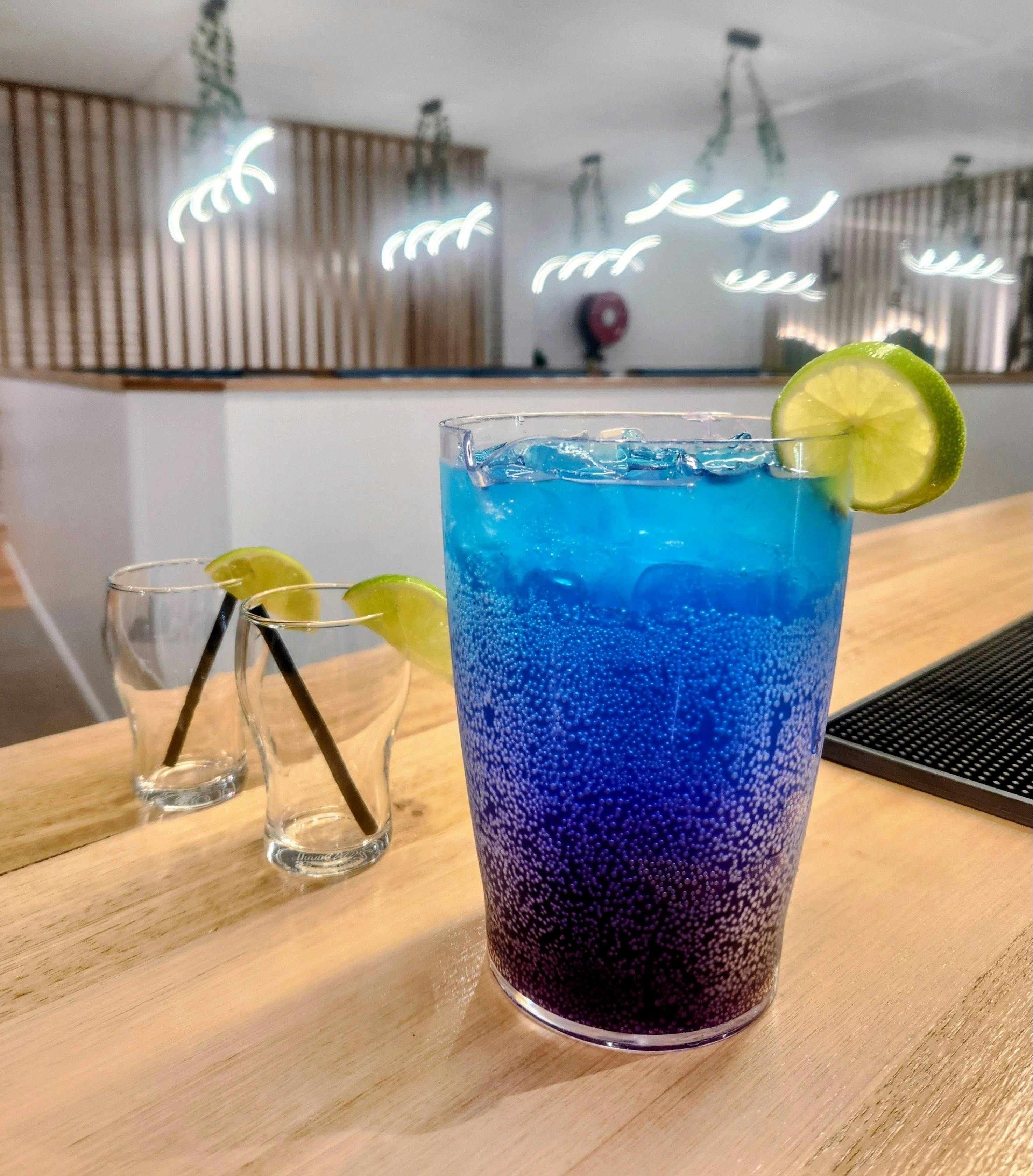 A refreshing Fruit Tingle cocktail jug, perfect for sharing with friends.