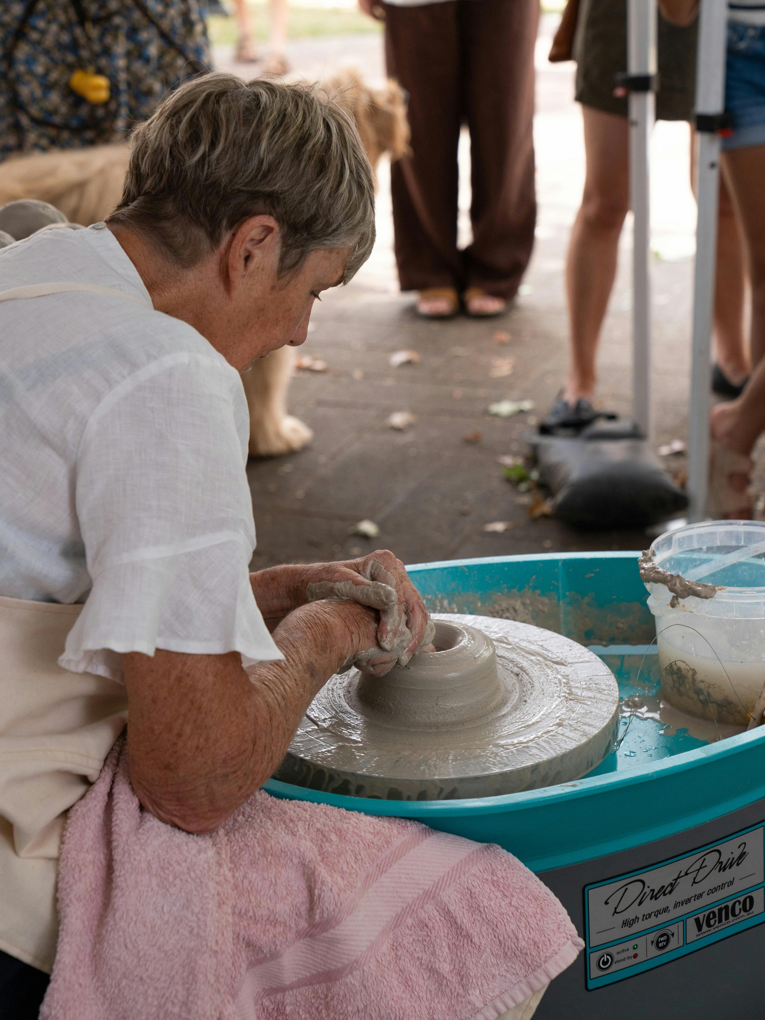 Mansfield Pottery Festival where potters sell direct to the public. Saturday Labour Day weekend