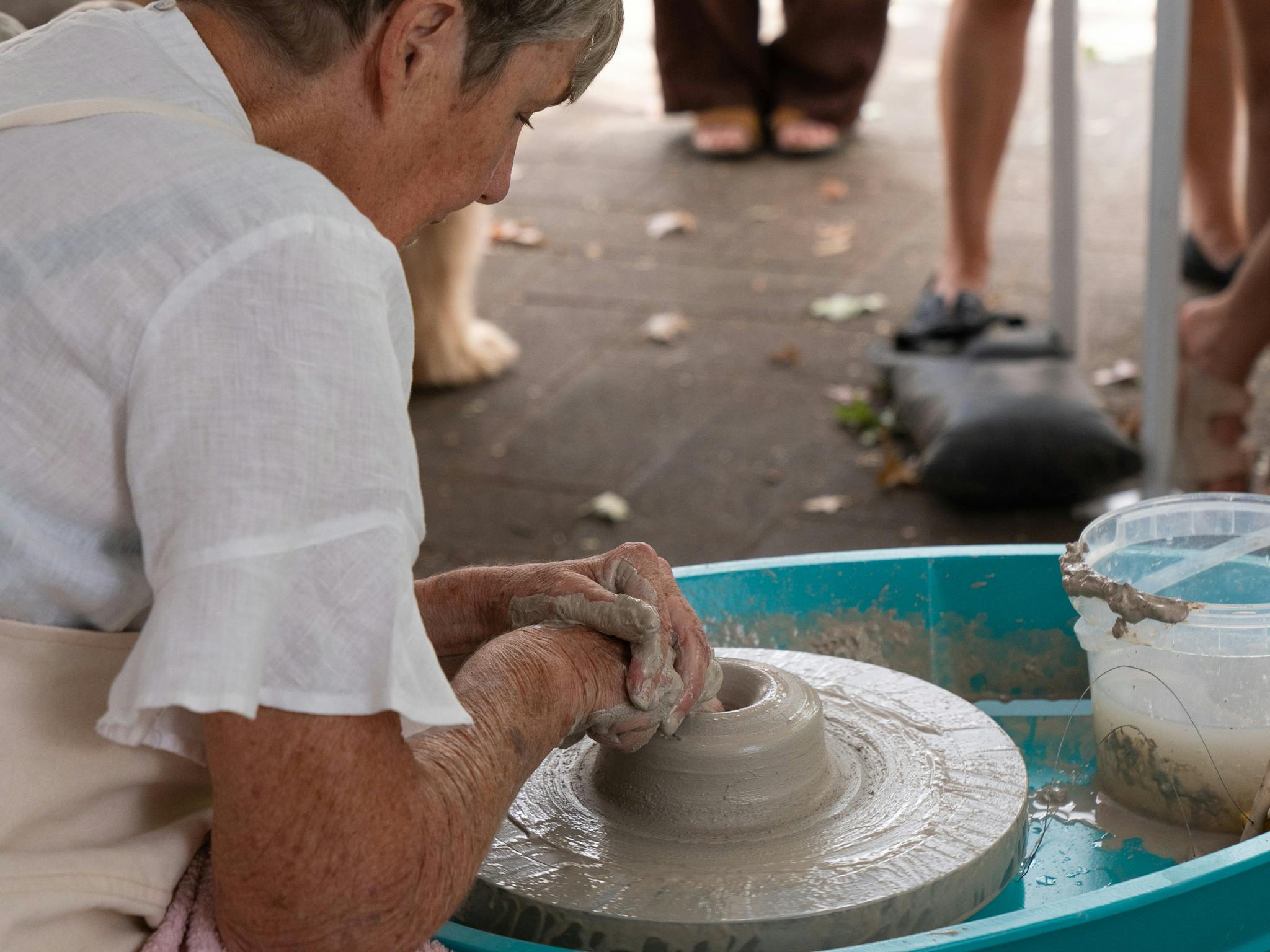 Mansfield Pottery Festival where potters sell direct to the public. Saturday Labour Day weekend