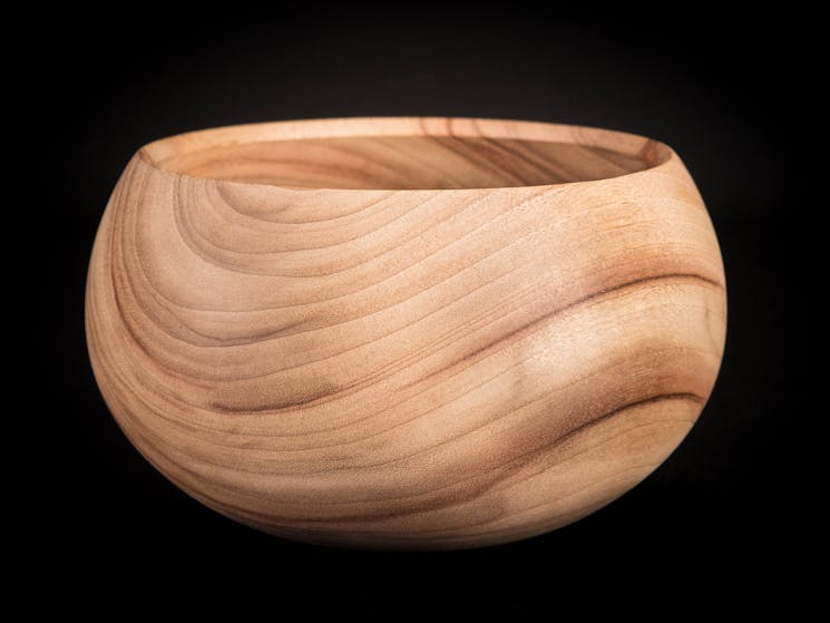 A timber bowl crafted in Camphor Laurel