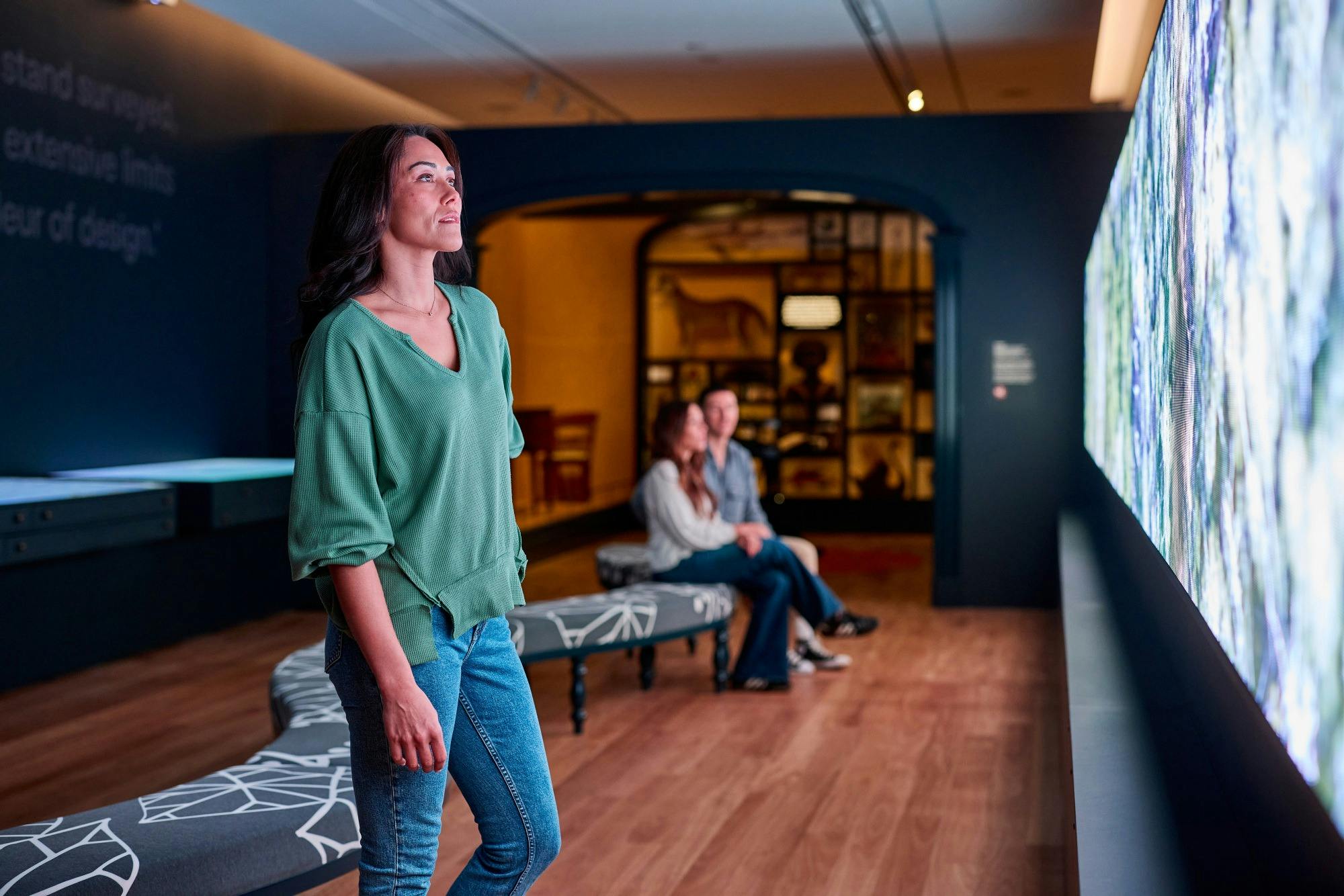 Visitor in the Seeing Sydney, Knowing Country exhibition