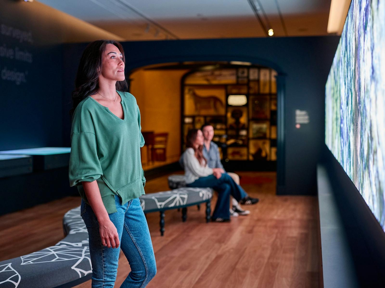 Visitor in the Seeing Sydney, Knowing Country exhibition