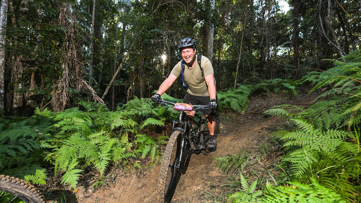 bike rider single track