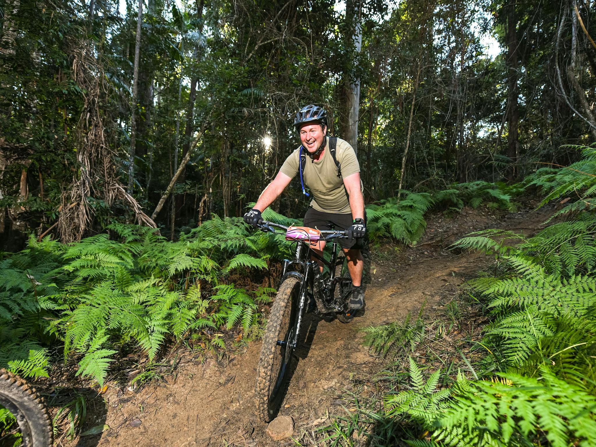 bike rider single track