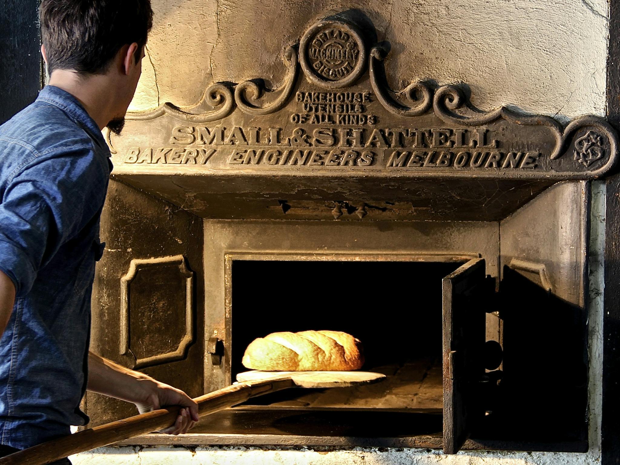 The Scotch oven at the bakery