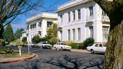 Photograph of historic East Block building, home to National Archives of Australa in Canberra.