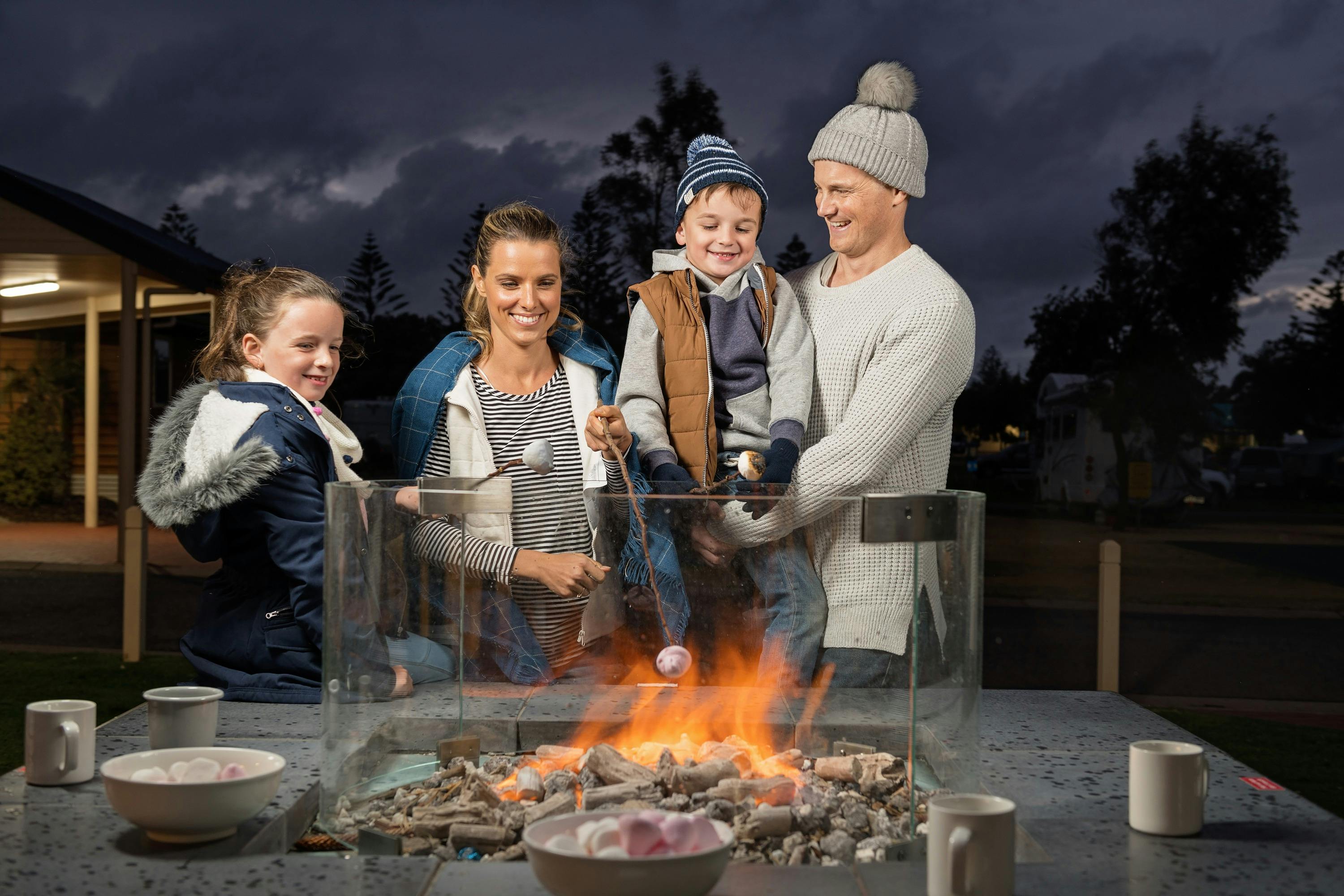 Warm up no matter what the weather with our 2 fire pits for guests to  enjoy.