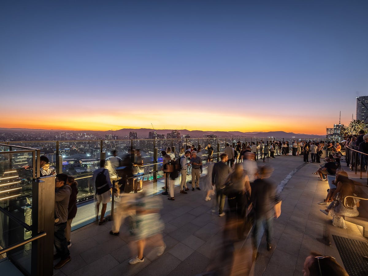 Sky Deck at night