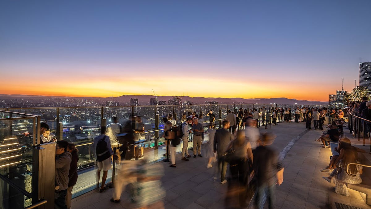 Sky Deck at night