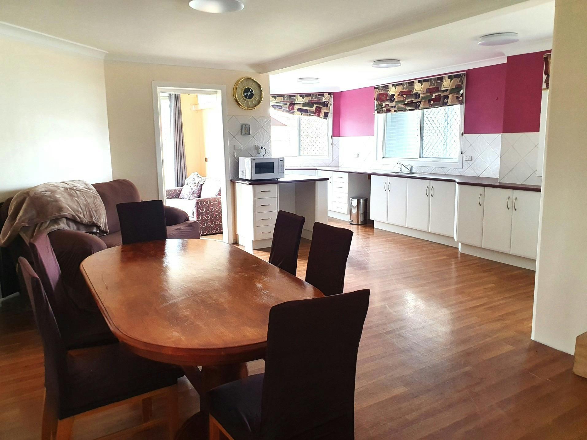 Dining area looking into Kitchen