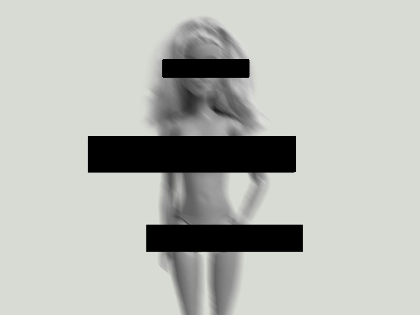 Barbie Doll with censorship bars across it