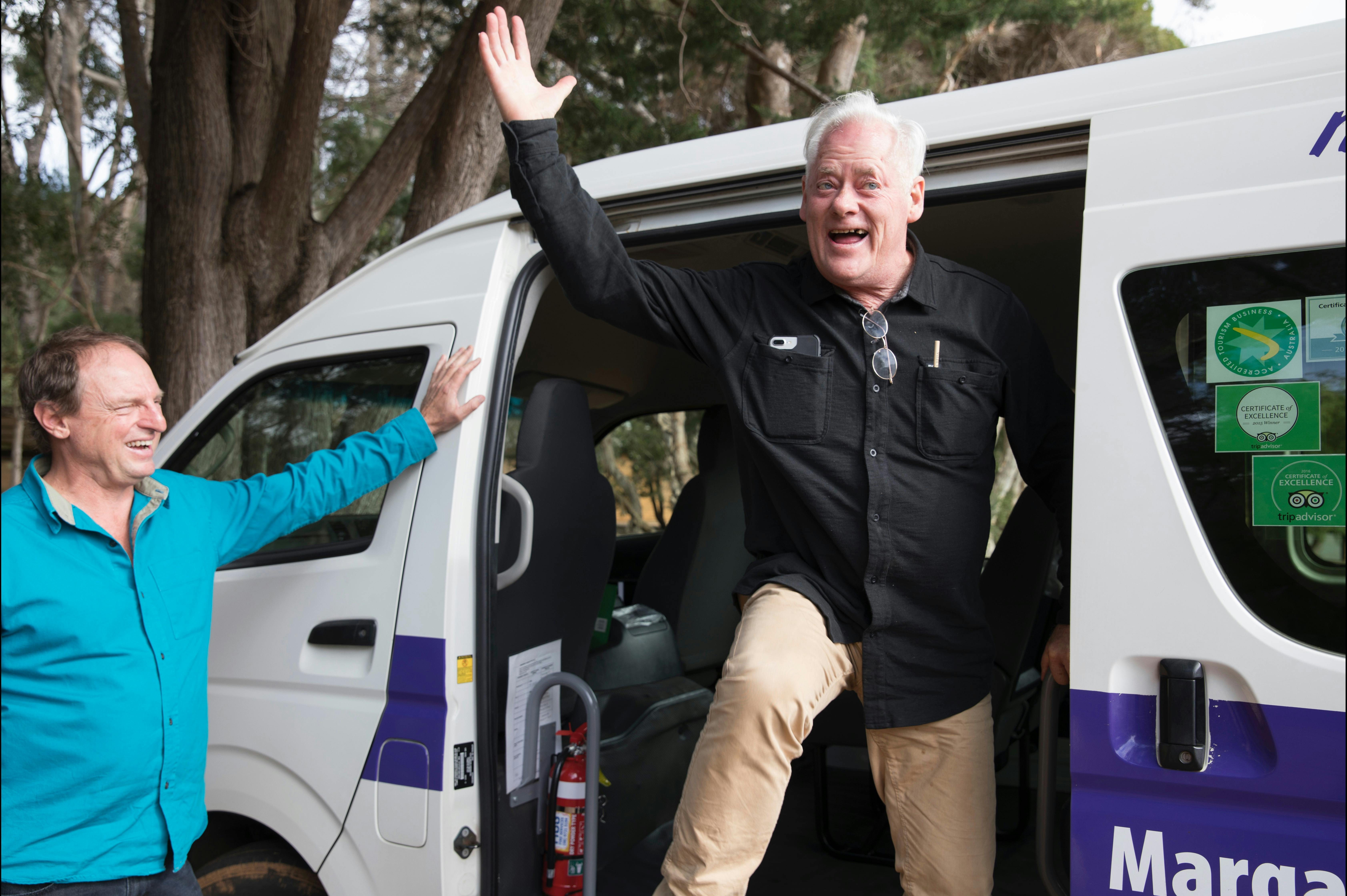 Clean and modern mini buses will pick you up and drop you off at the end of the day