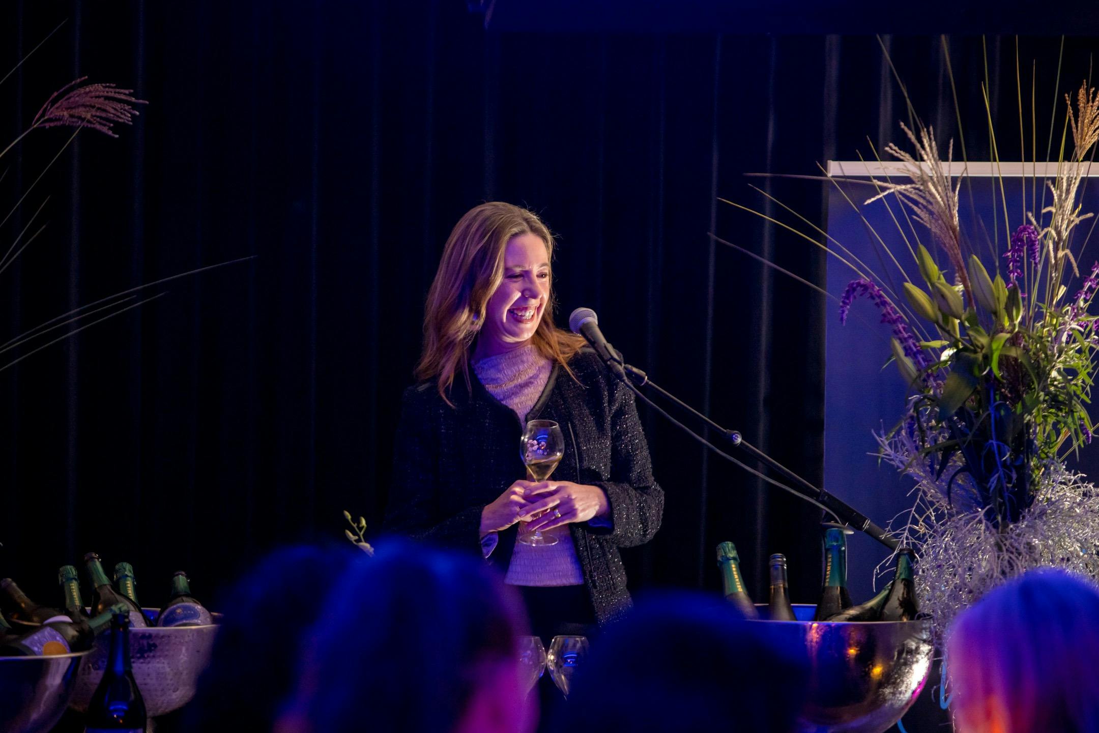 Fran speaking at Mudbar's 2023 Meet The Maker event