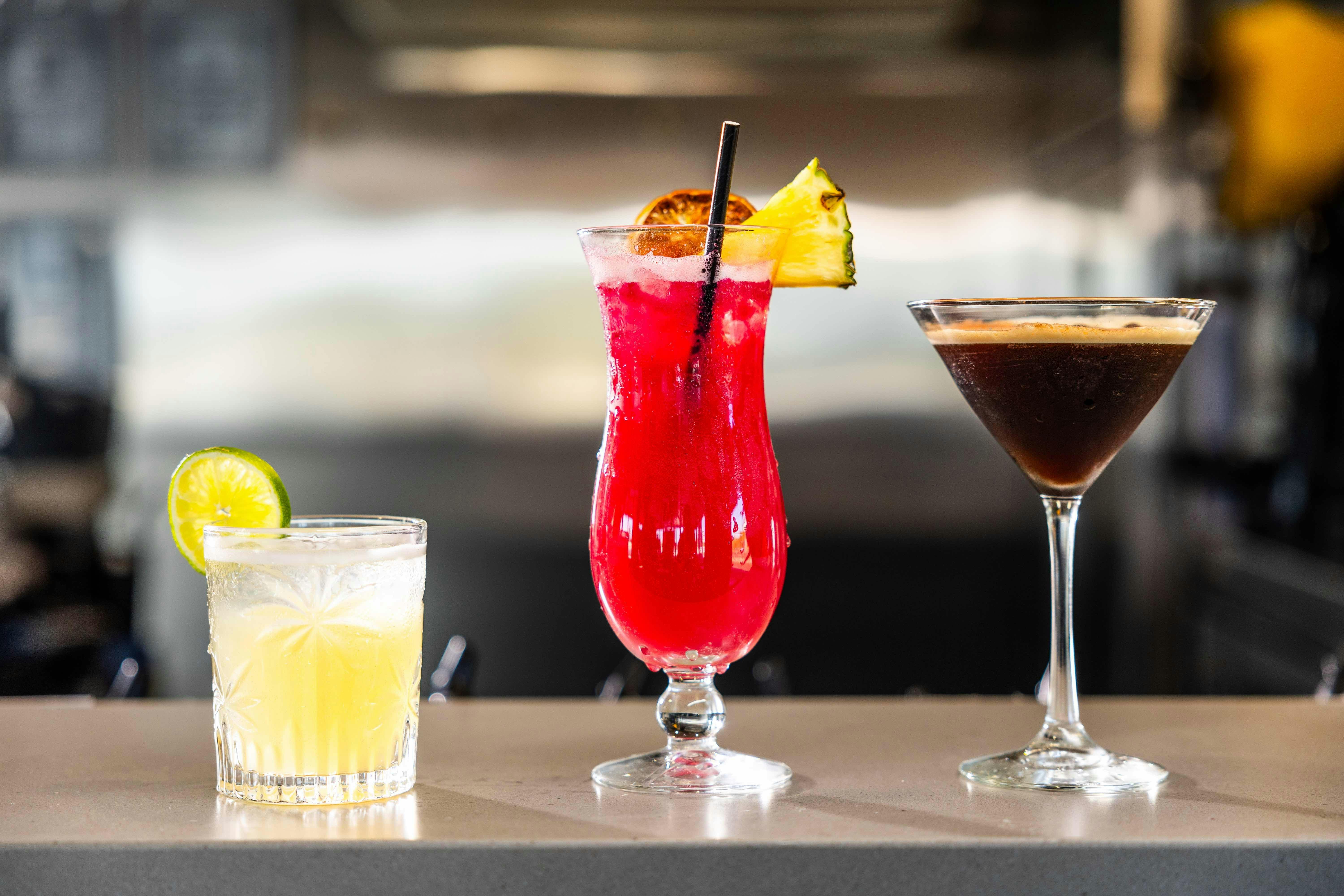 Selection of cocktails