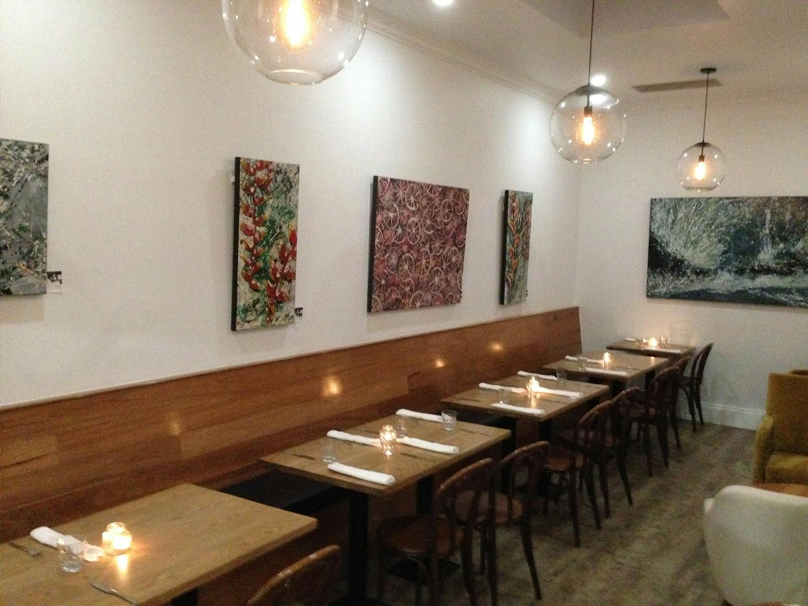 Indoor Dining at the Woodside Providore including armchairs