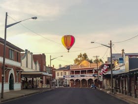 Balloon flying over Canowindra