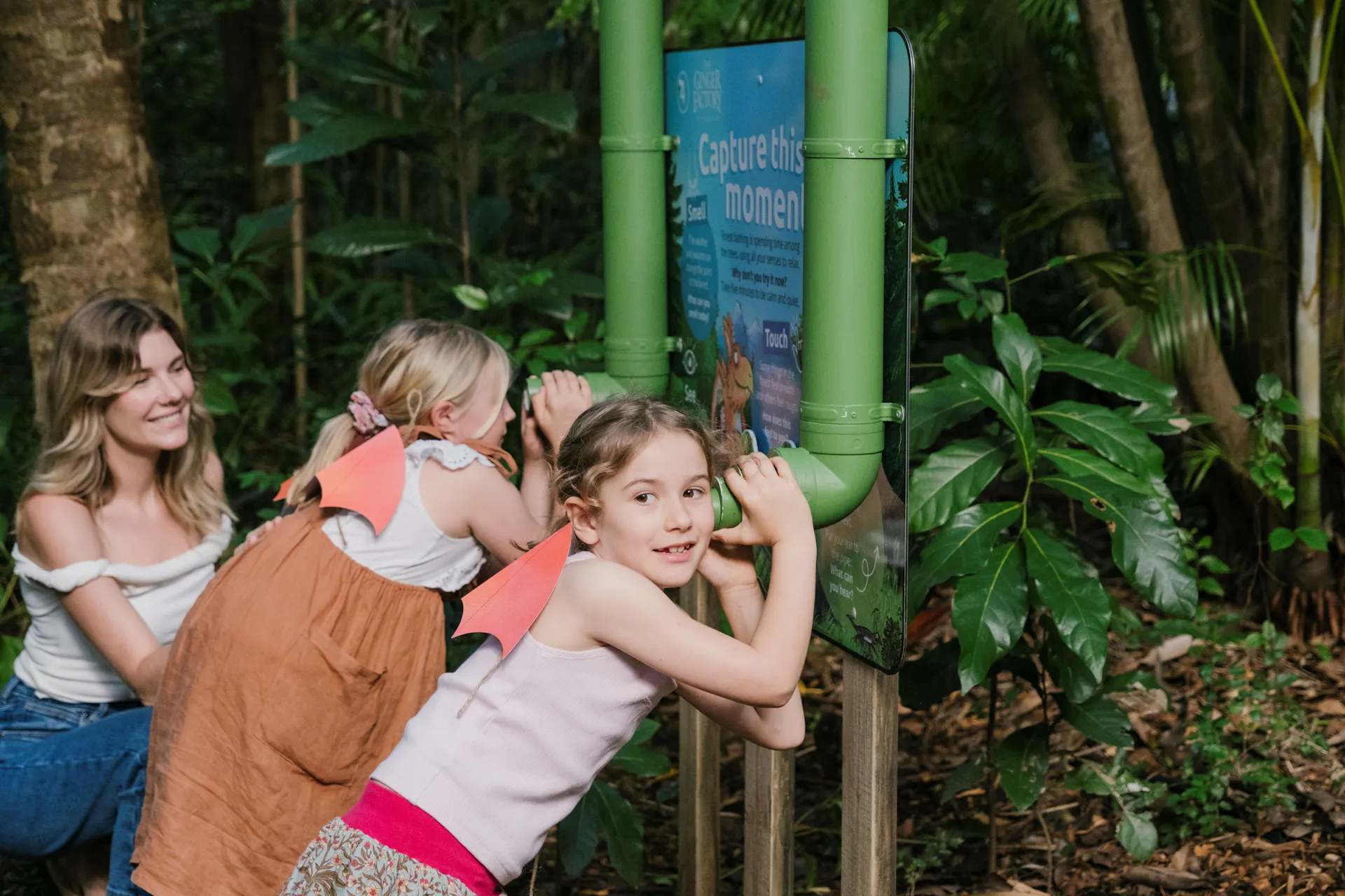 Trail marker fun on the Zog: A Forest Adventure Trail