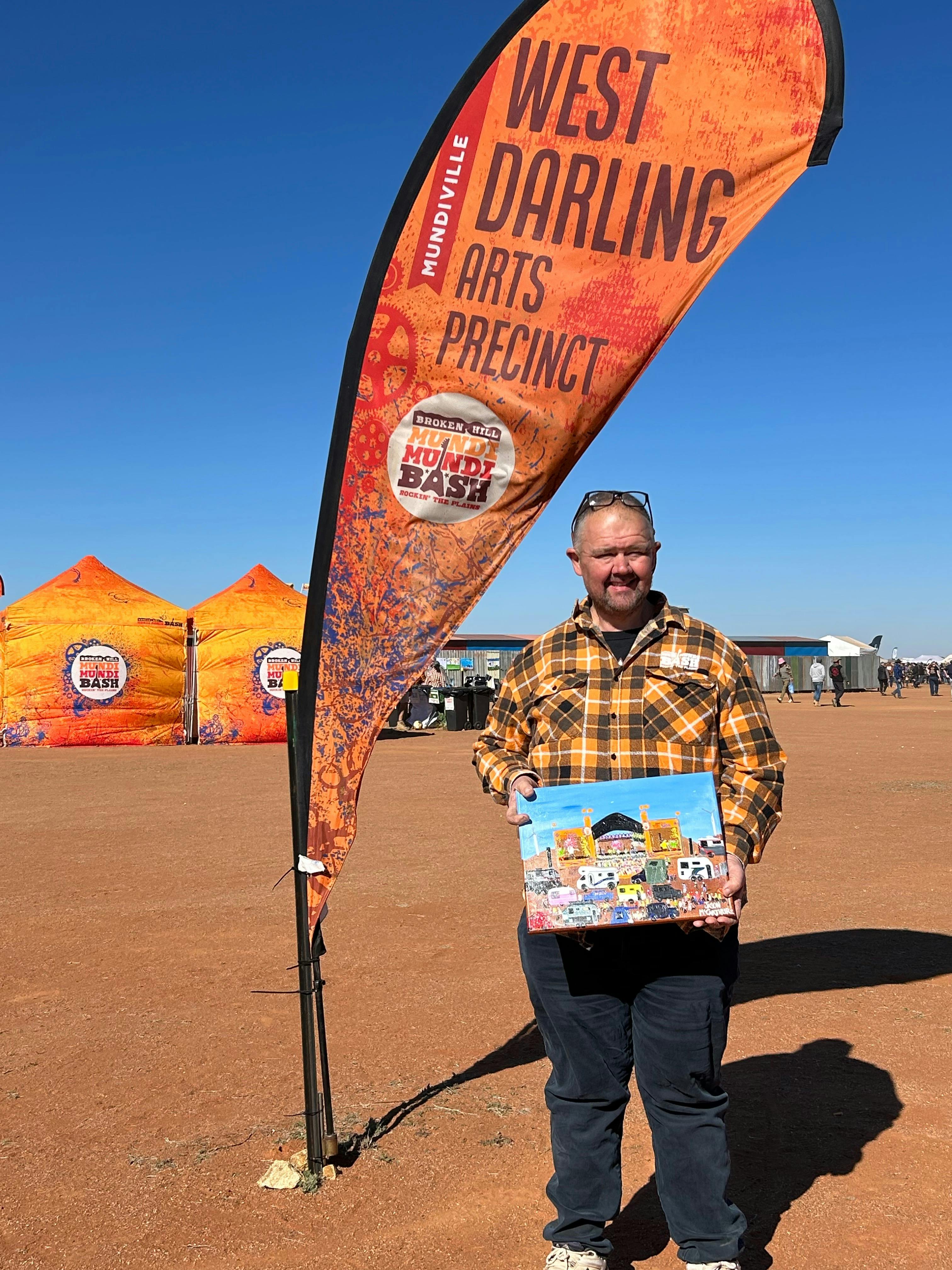 杰森在Mundi Mundi派对上