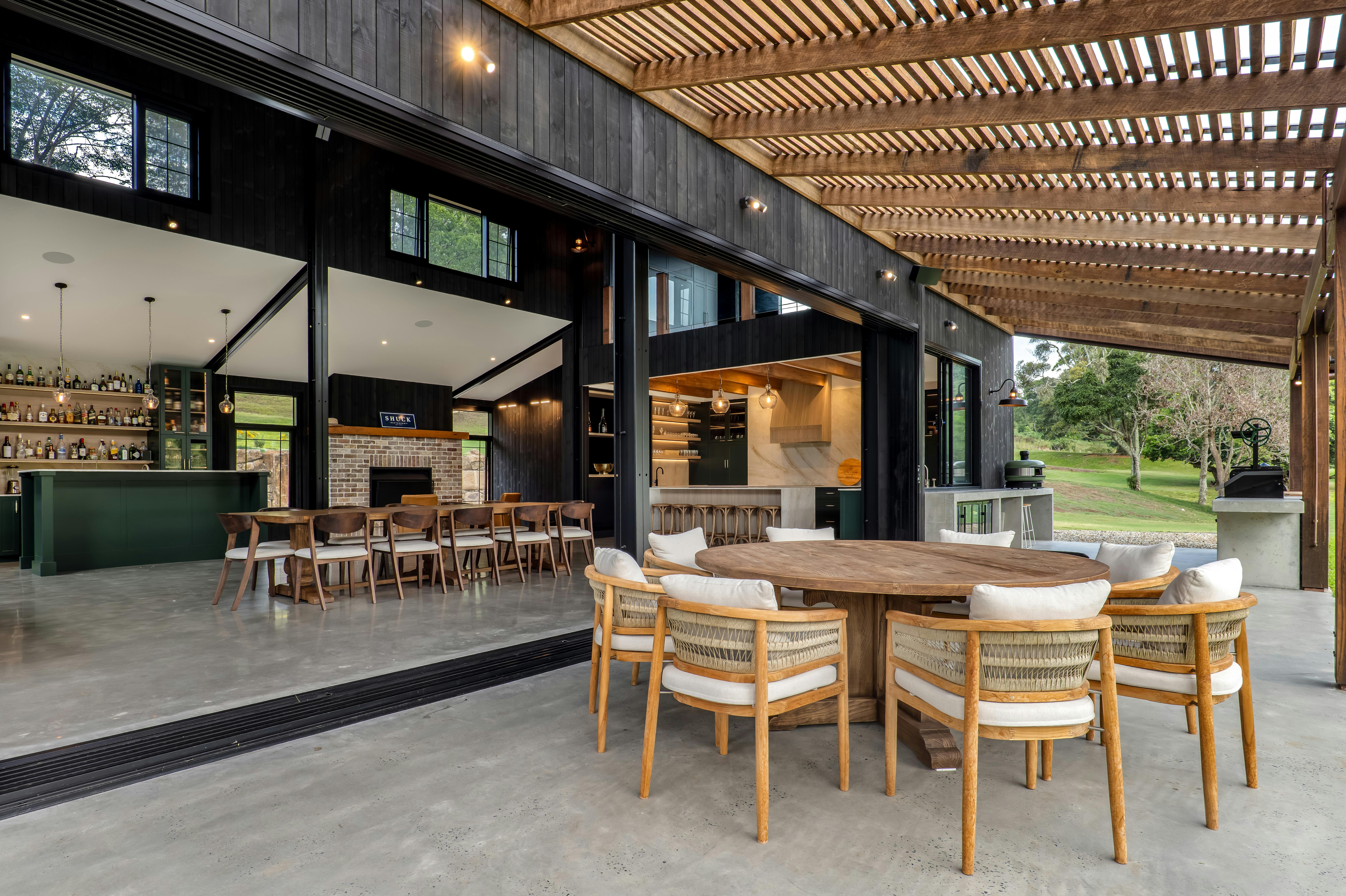 outdoor dining terrace