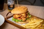 Burger from the Rules Club Wagga Bistro