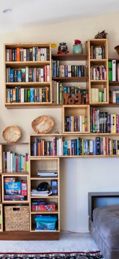 Select Custom Joinery bookshelf