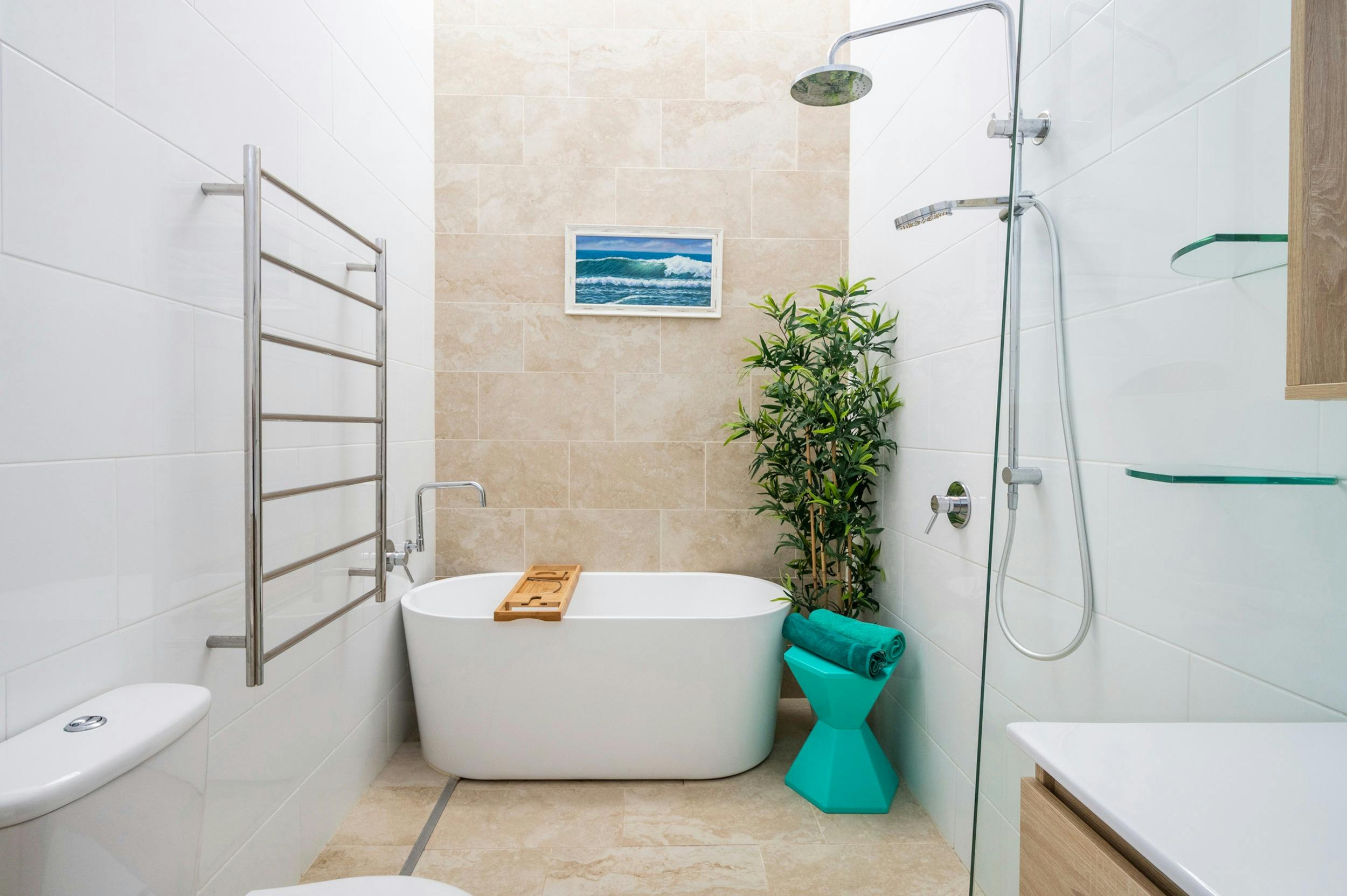 Admirals Bathroom with rainfall shower