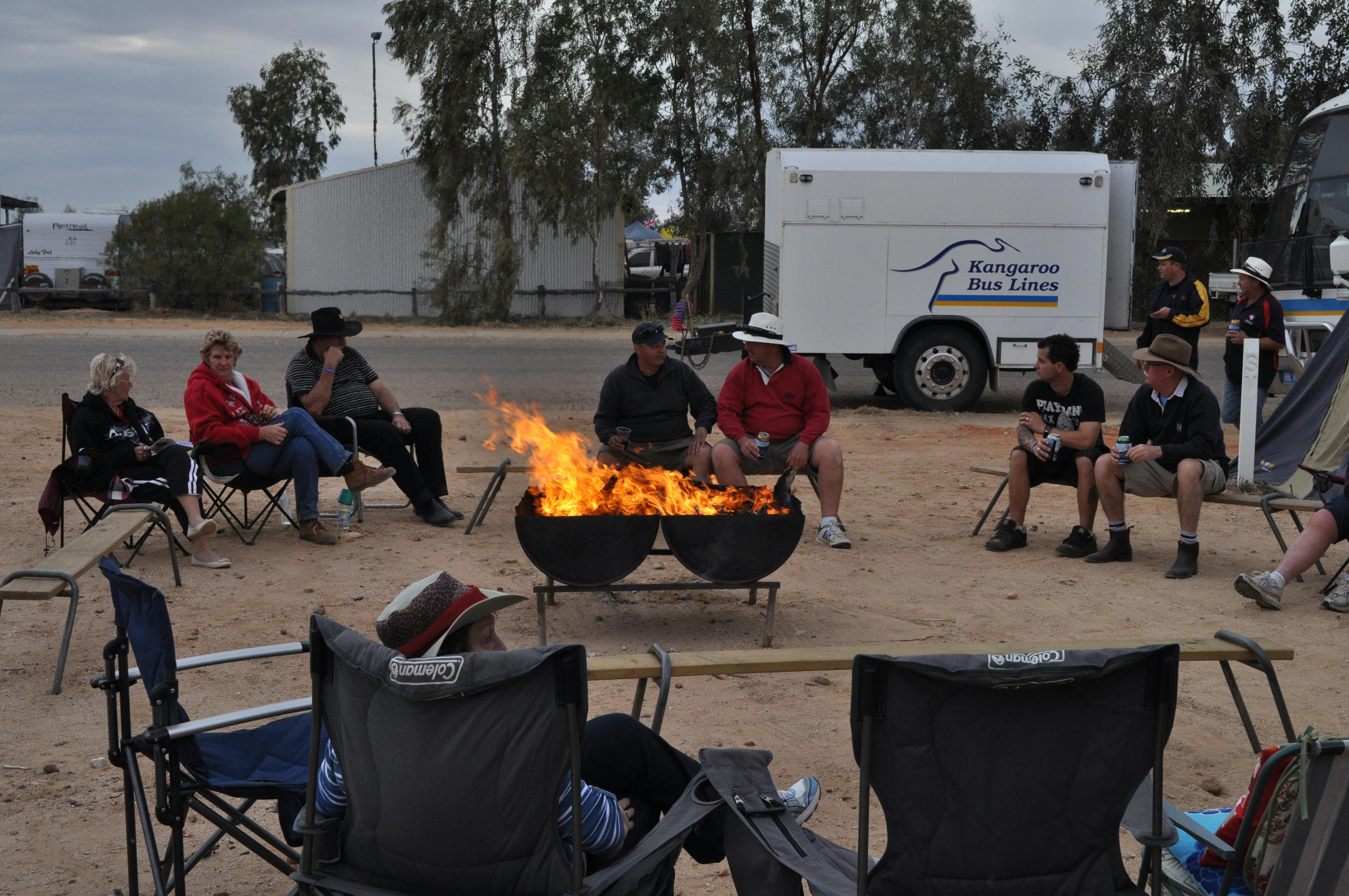 Birdsville Races - Settling in at night
