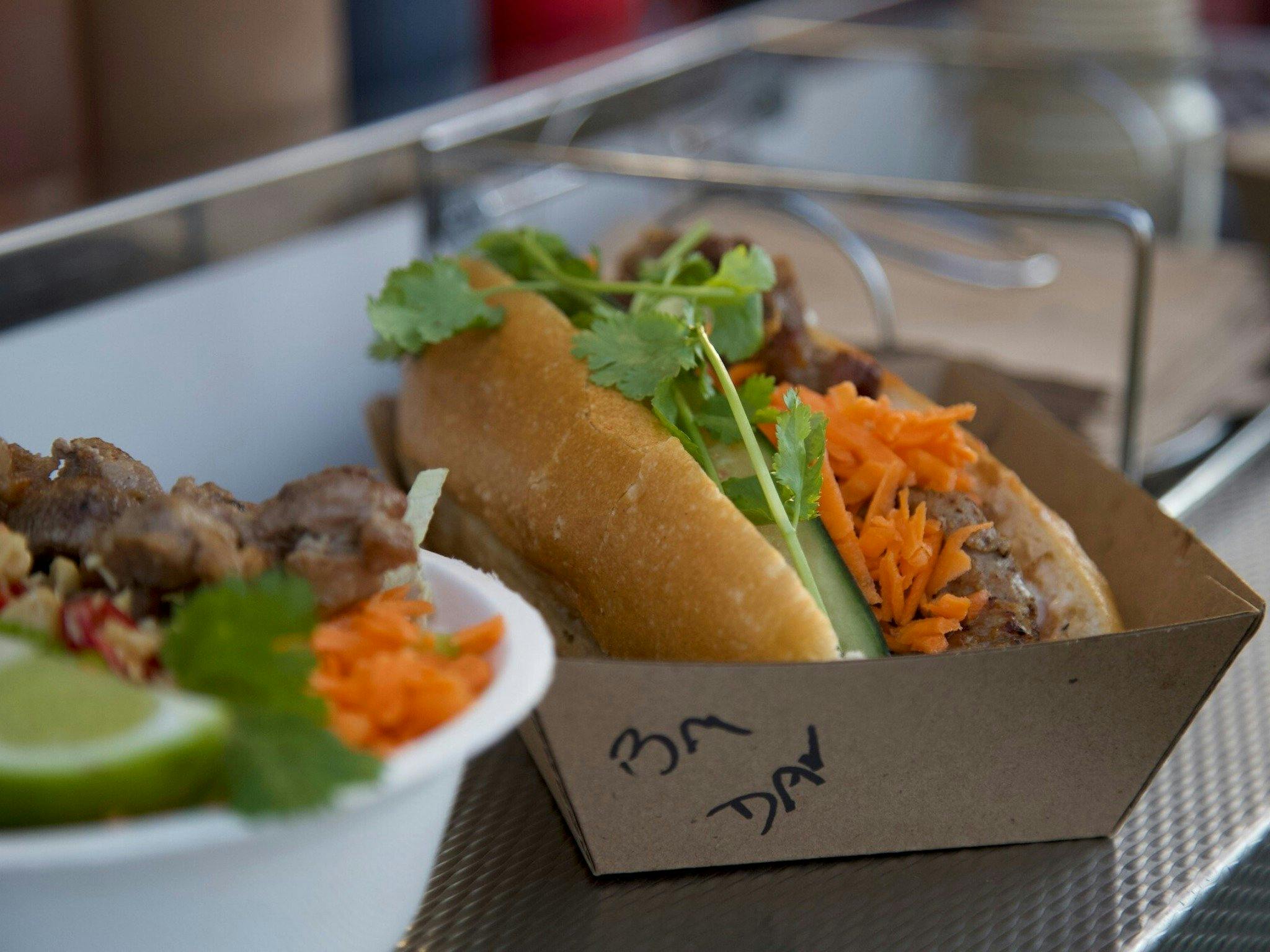 Cooked food to enjoy while you linger - a banh mi anyone?
