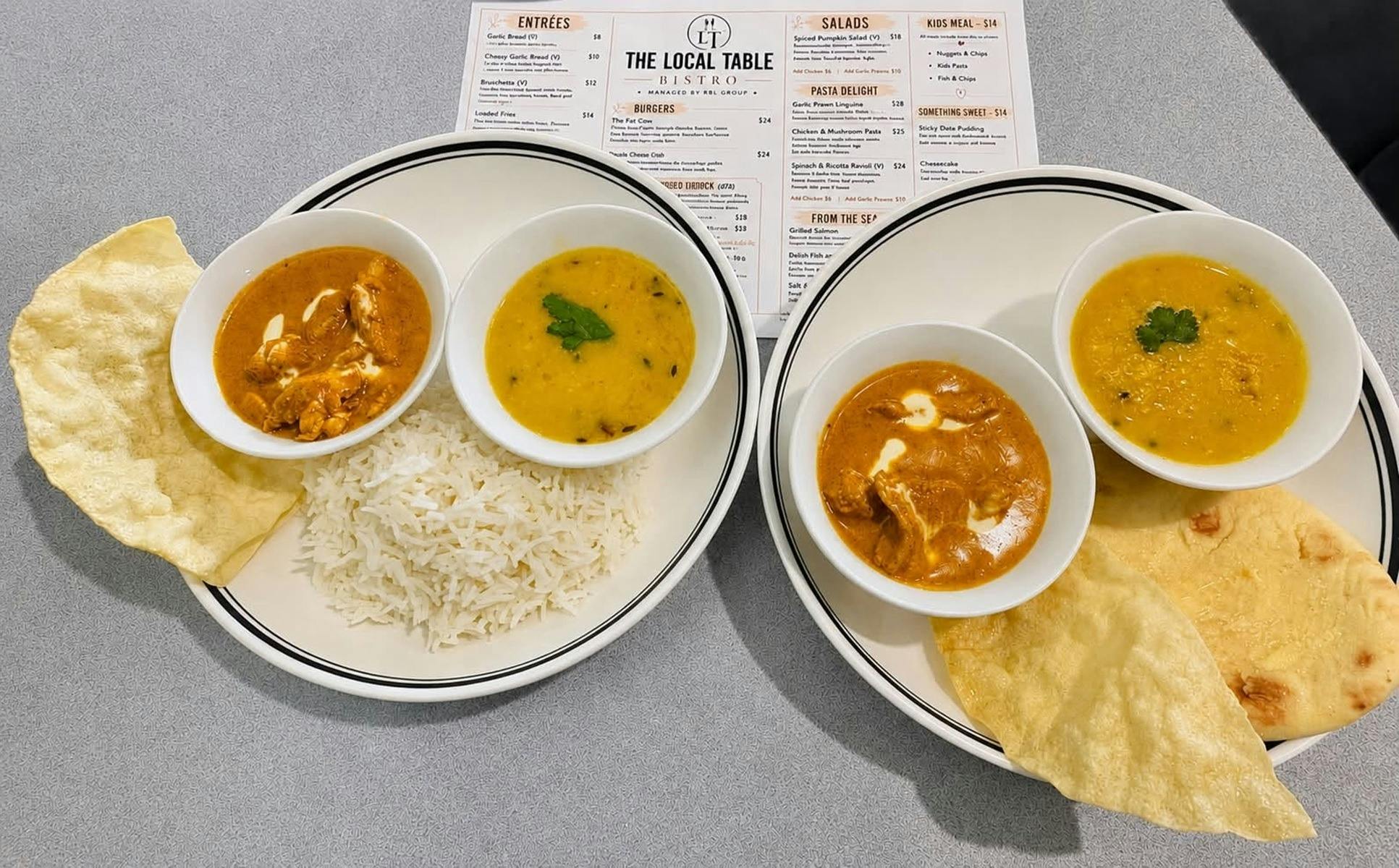 Butter Chicken and Dal Tadka