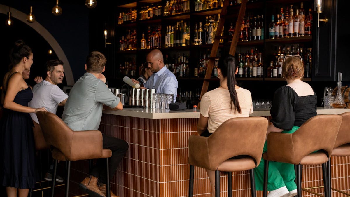 People at bar