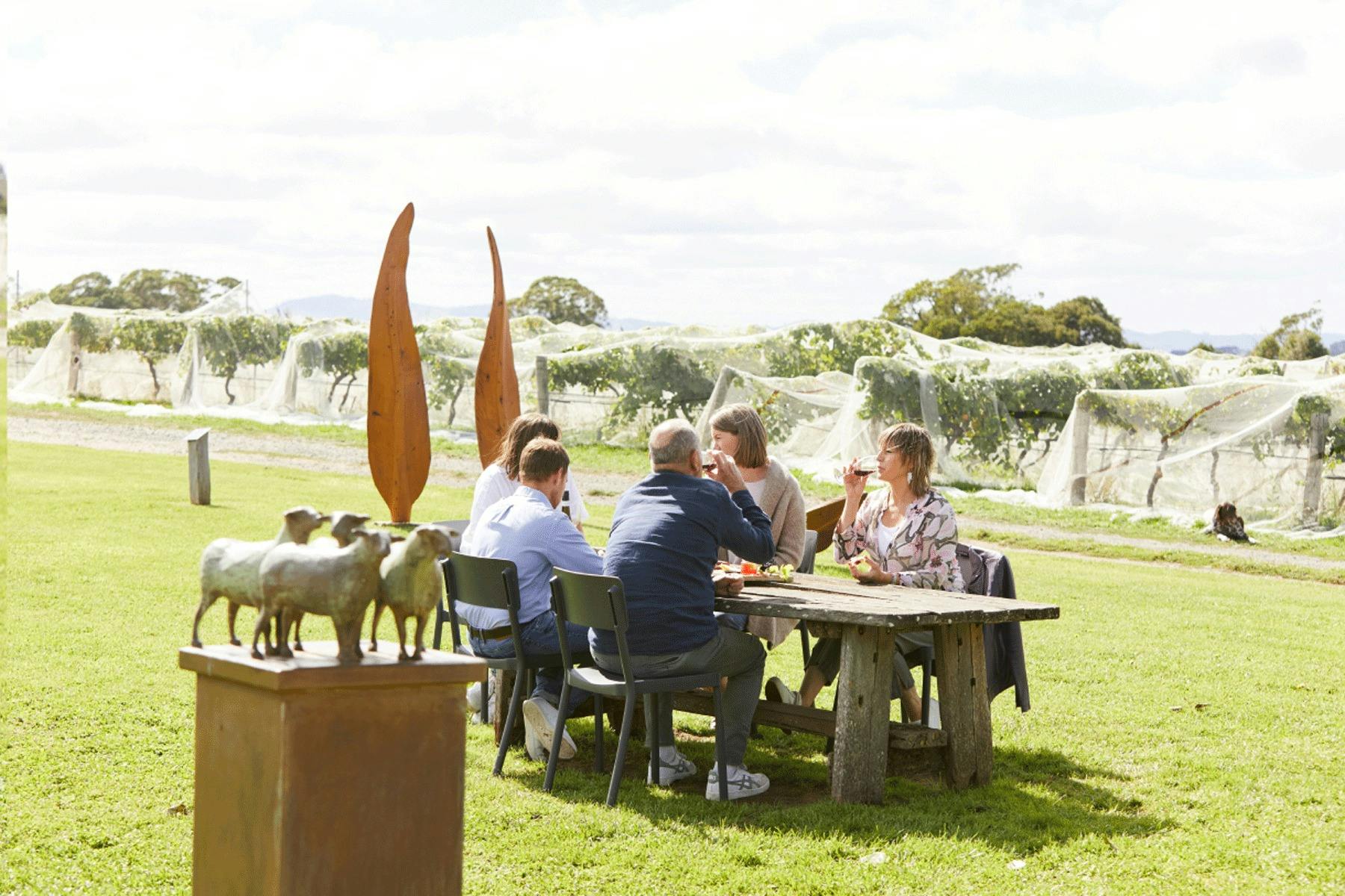 Wine amoung the art