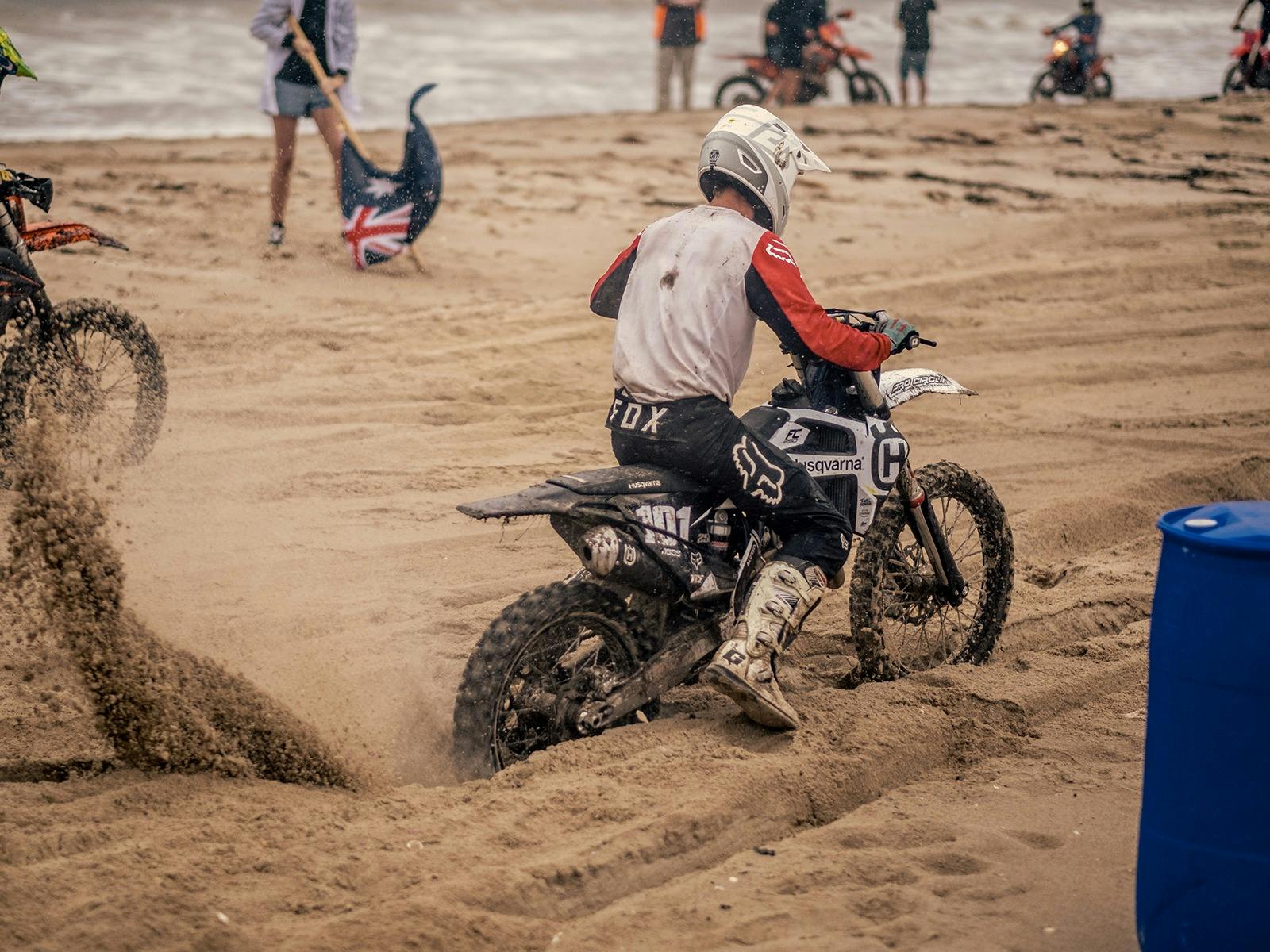 The beach race was held on a private beach and was a massive hit.