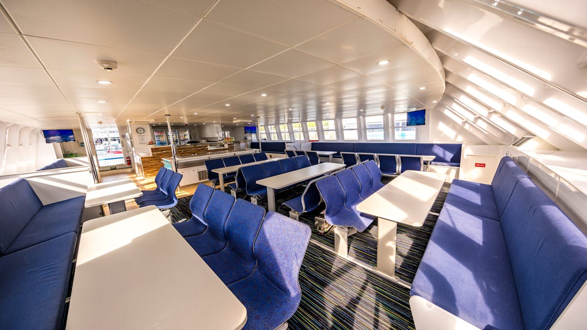 Onboard Wavedancer main cabin